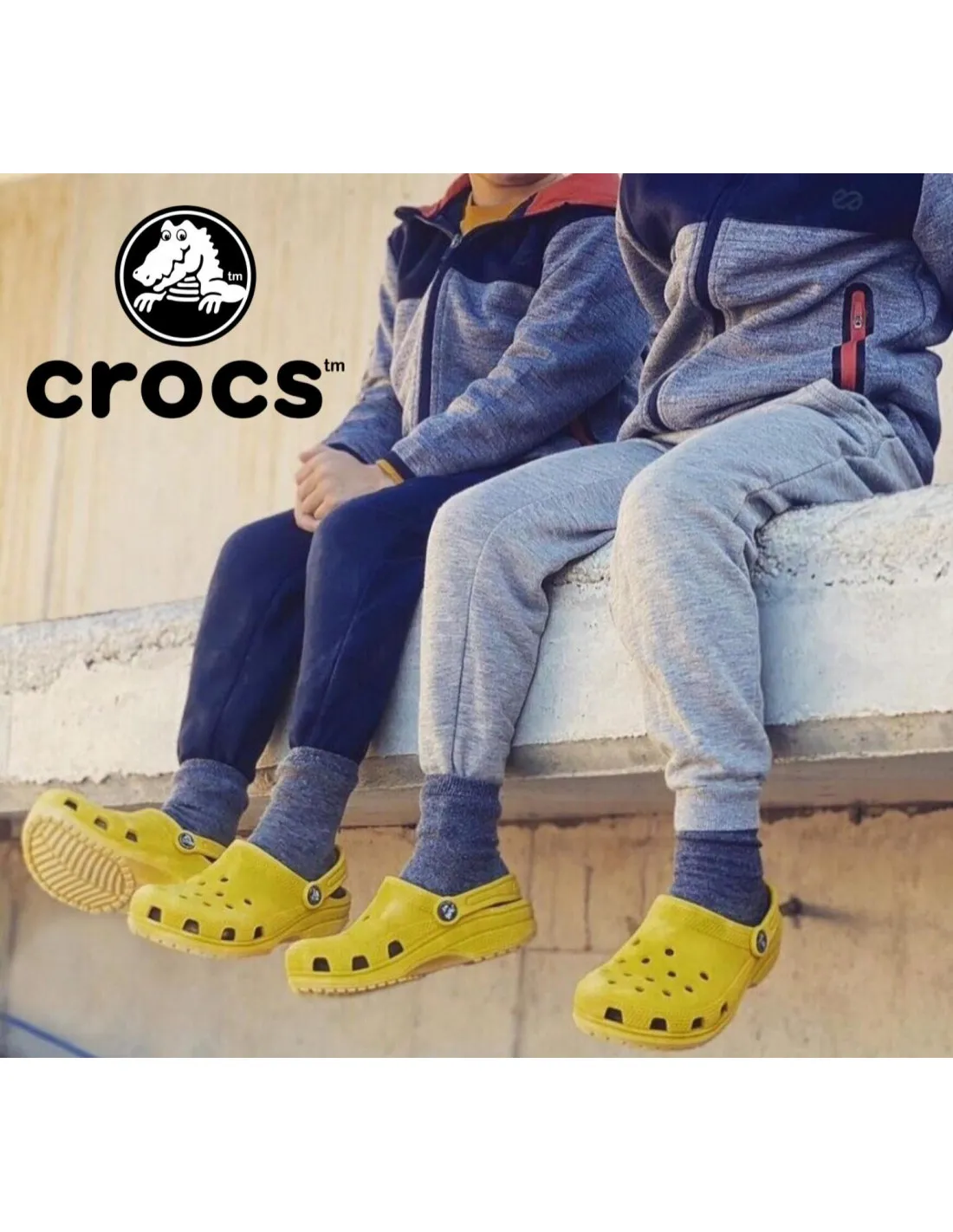 Crocs chancla niña amarilla CLASSIC CLOG K LEMON
