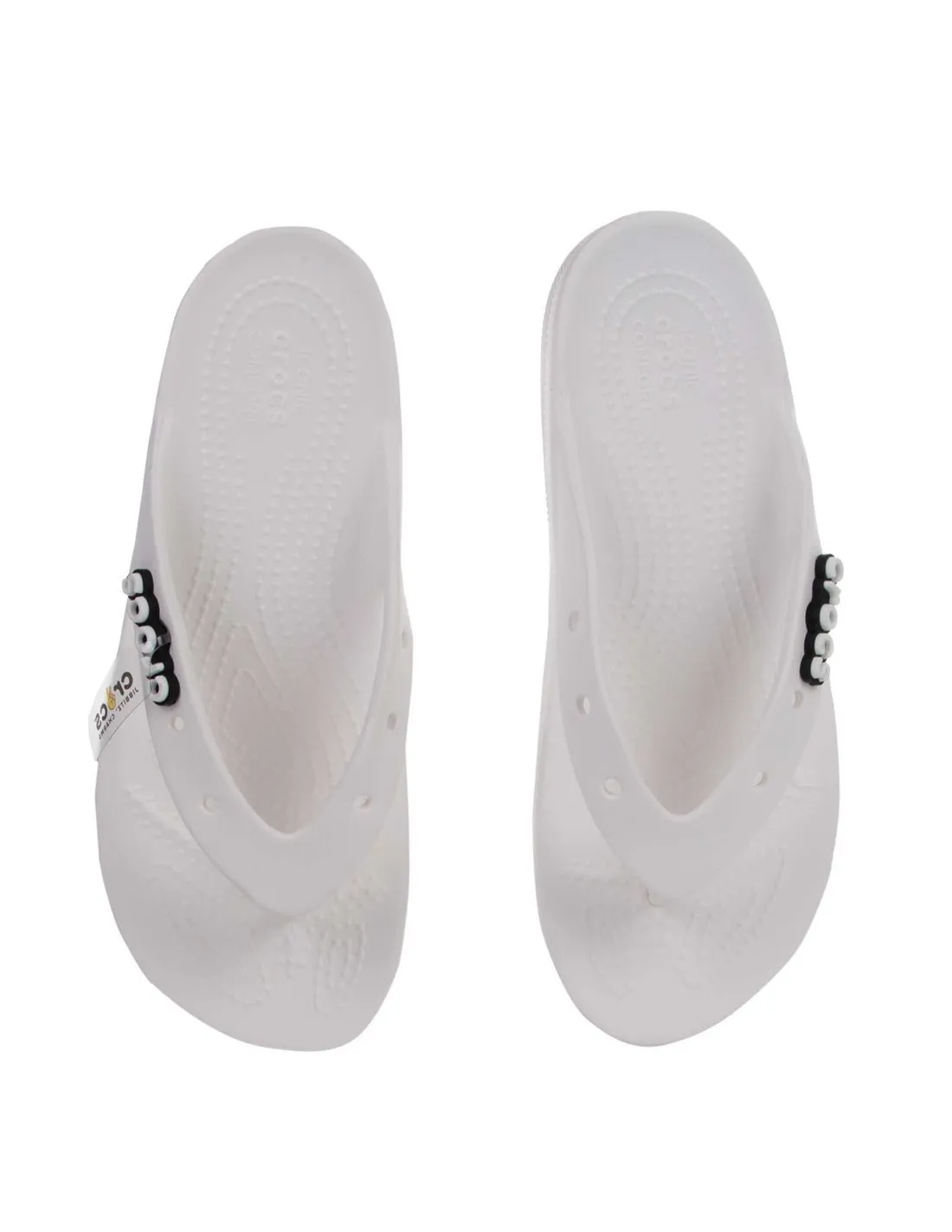 CROCS  CHANCLAS BLANCAS CLASSIC PLATFORM FLIP MUJER