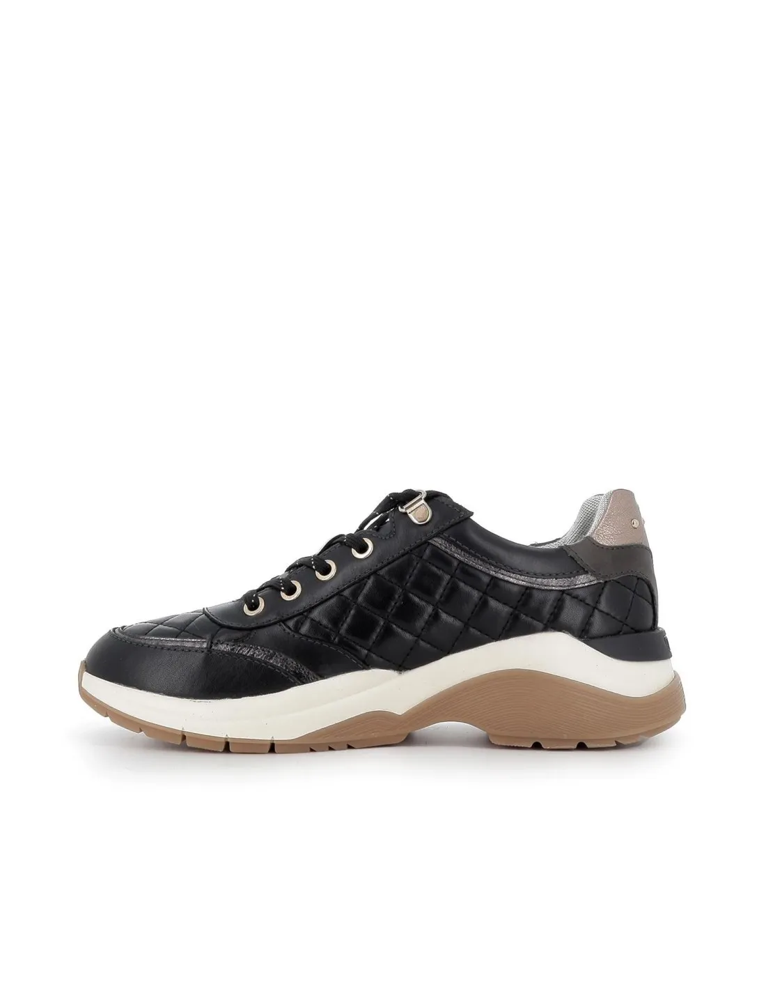 Deportiva casual piel negro plantilla acolchada mujer Pikolinos