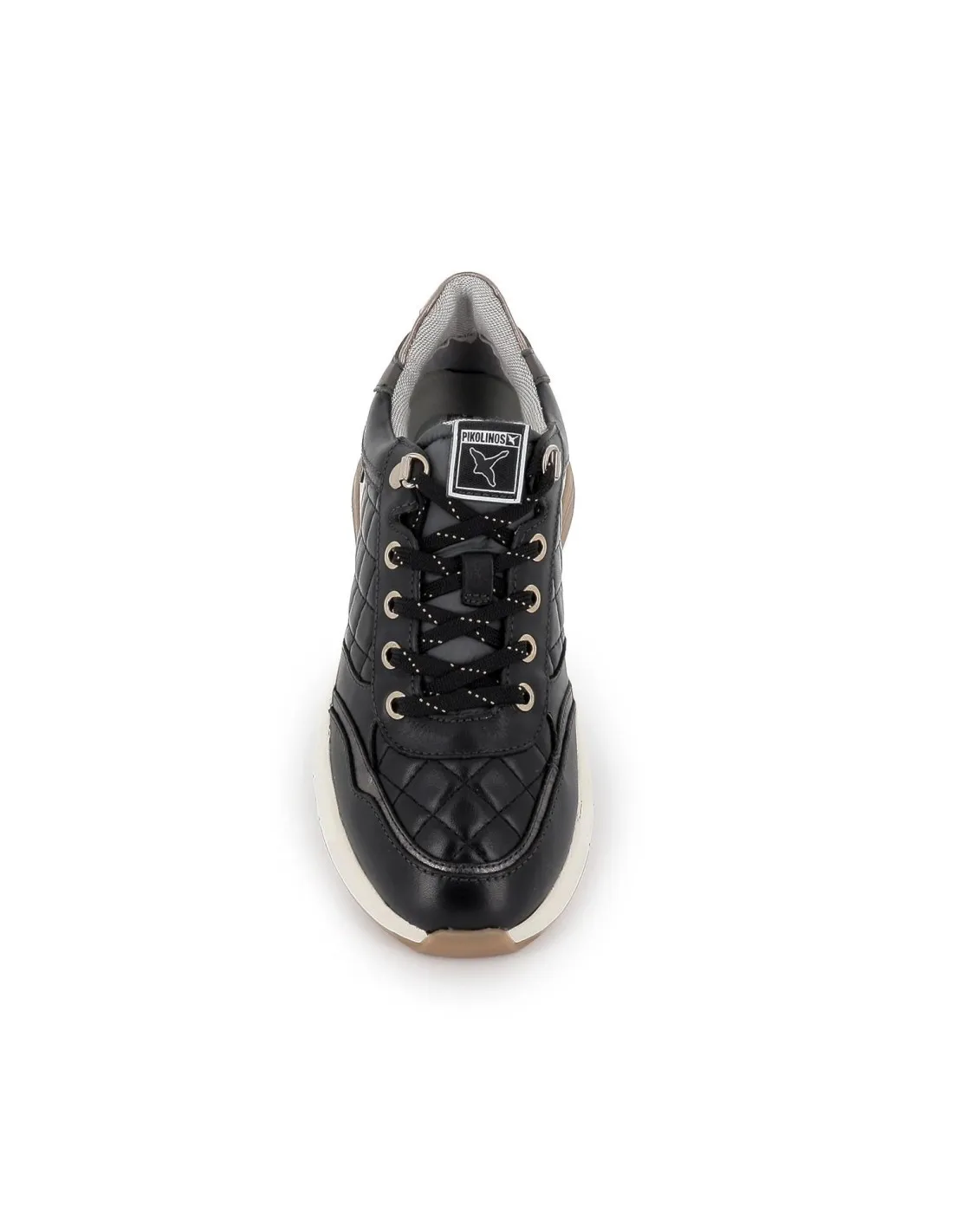 Deportiva casual piel negro plantilla acolchada mujer Pikolinos