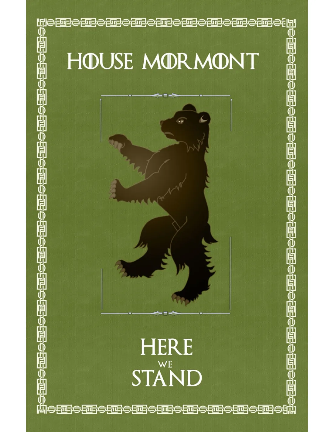 Estandarte Juego de Tronos House Mormont (70x100 cms.)