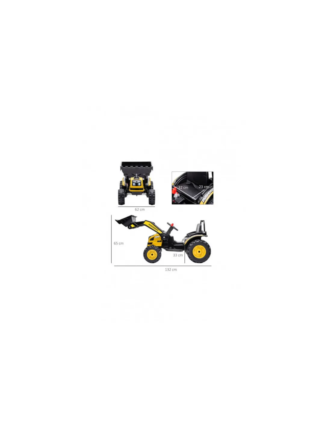 Excavadora eléctrica para niños