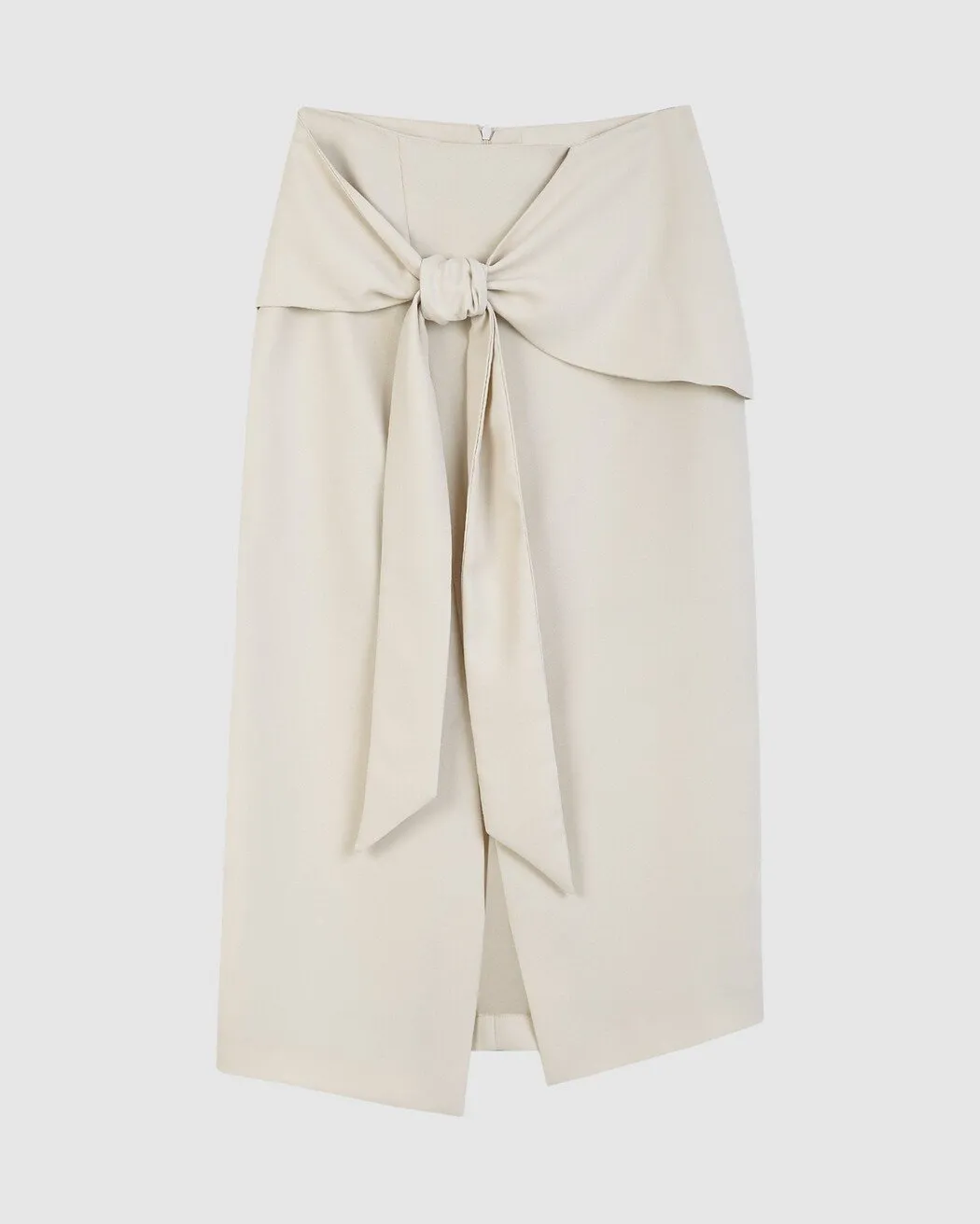 FALDA MIDI NUDO LATERAL