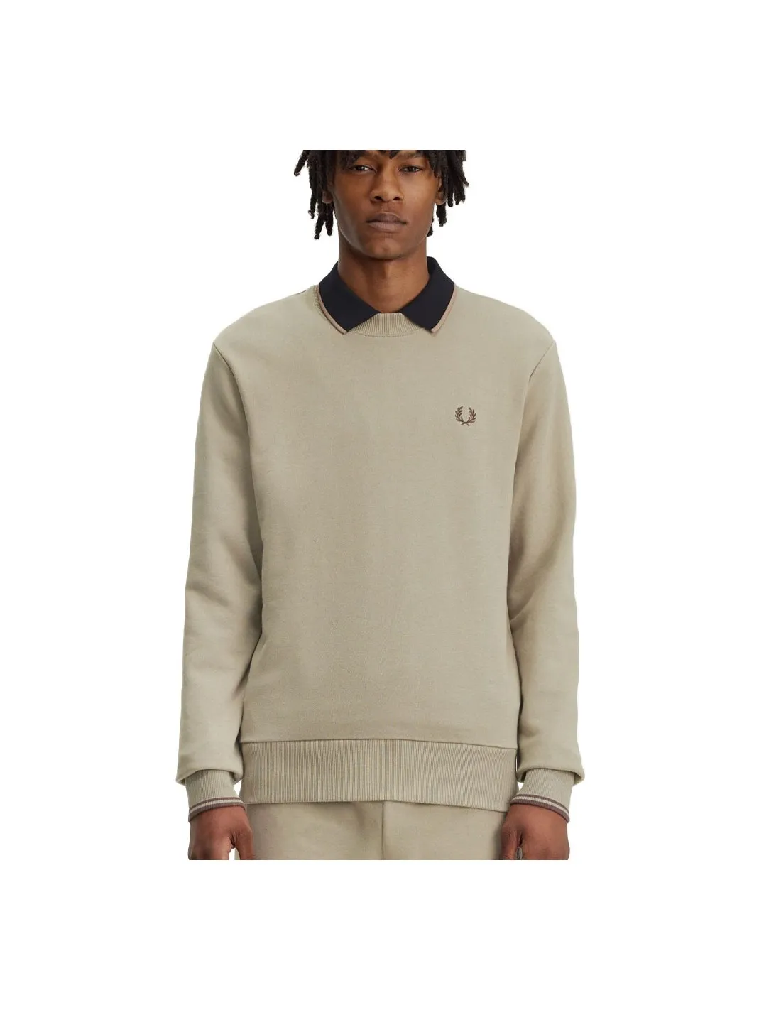 FRED PERRY M7535 WARM GREY/CARRINGTON ROAD BRICK