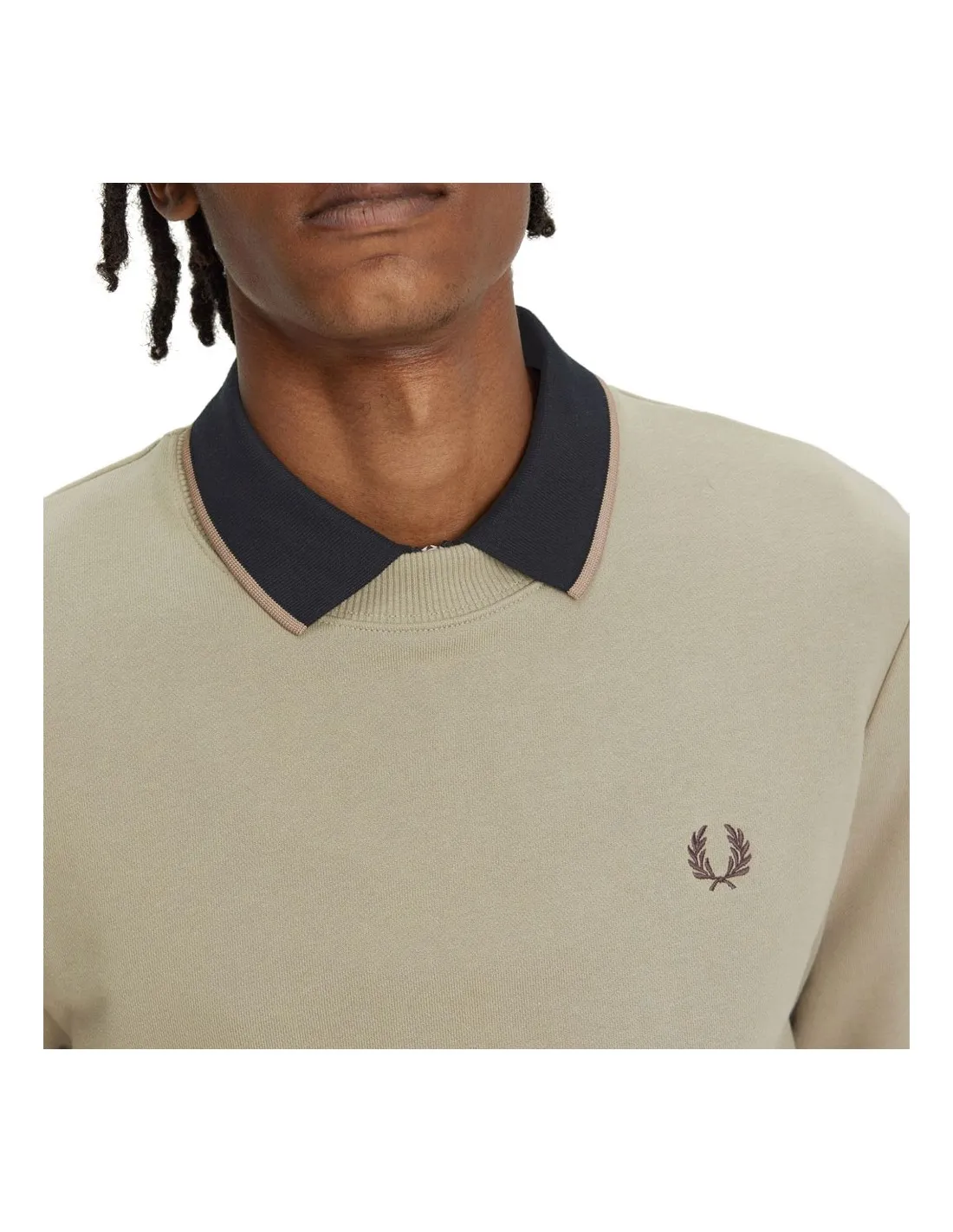 FRED PERRY M7535 WARM GREY/CARRINGTON ROAD BRICK