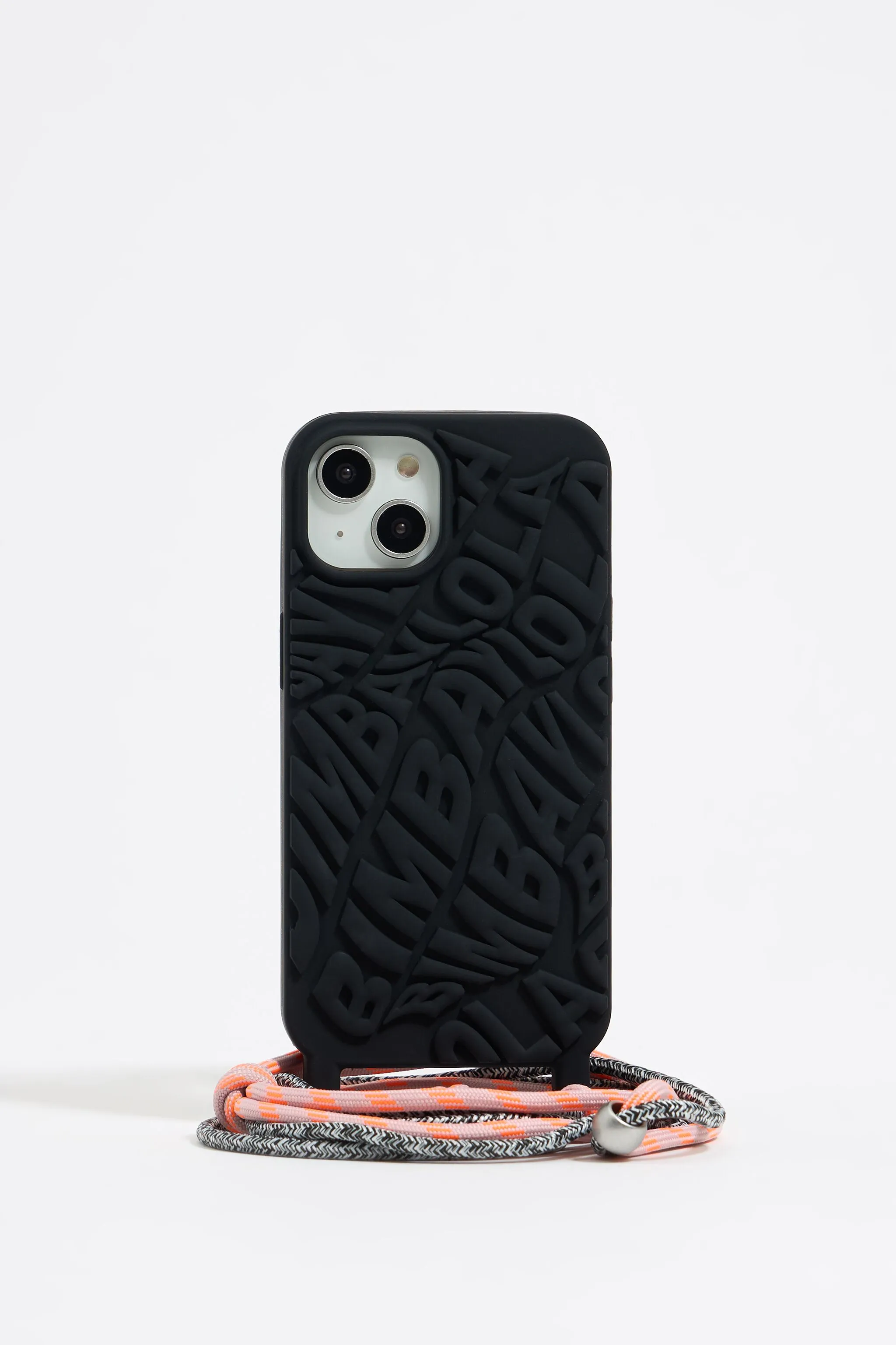 Funda iPhone 14 silicona logo negra