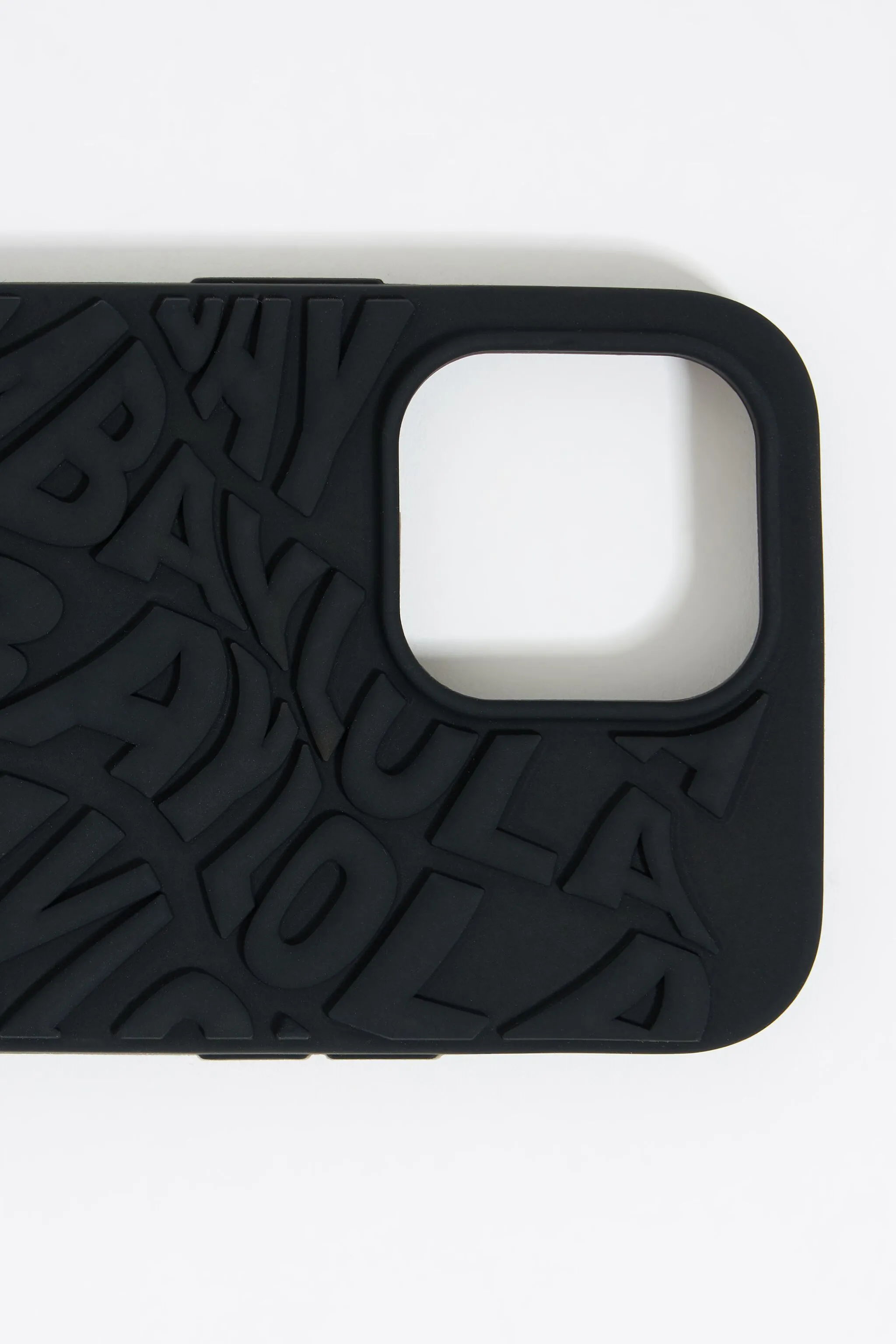 Funda iPhone 14 silicona logo negra