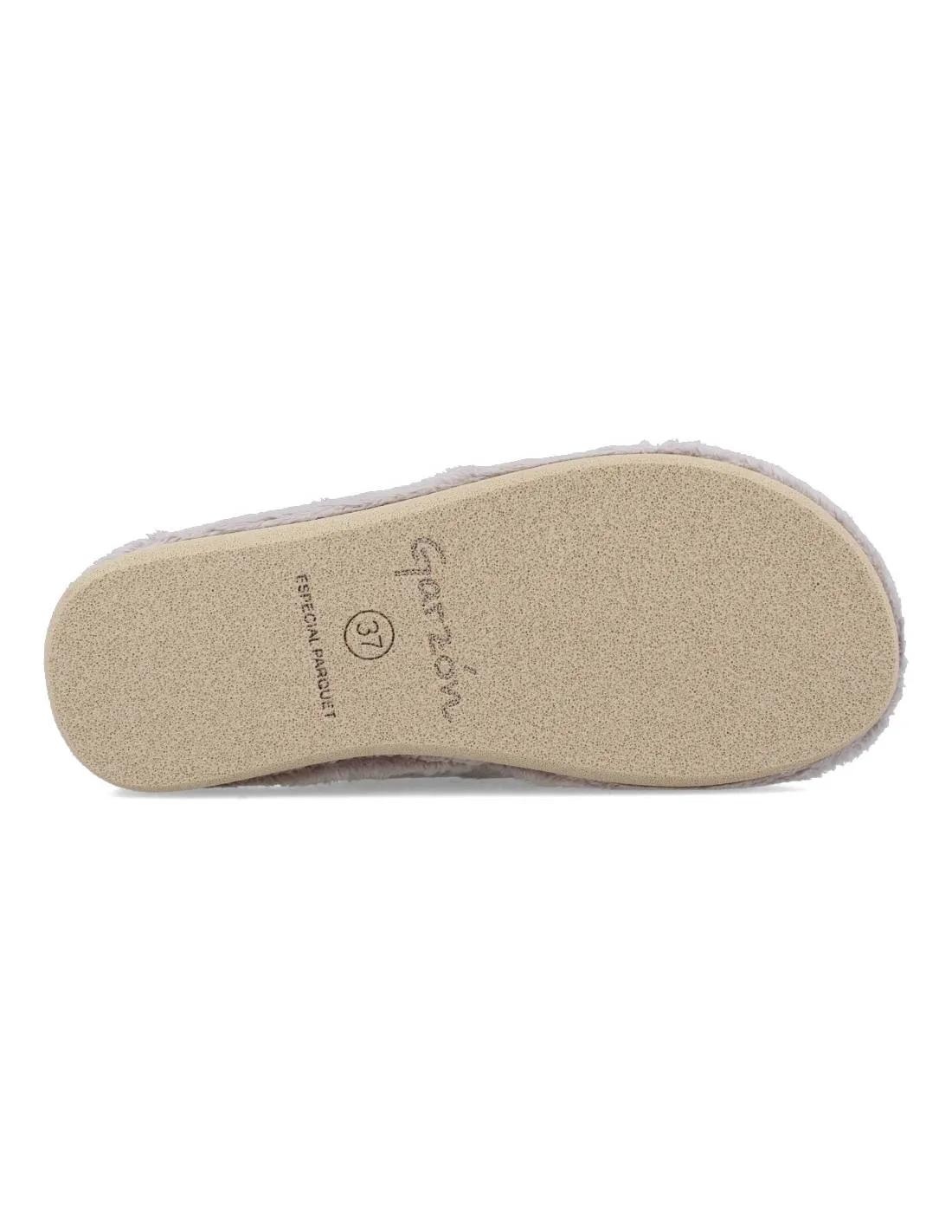 GARZóN  ZAPATILLA CASA EVA PERRITA PARíS GRIS PERLA