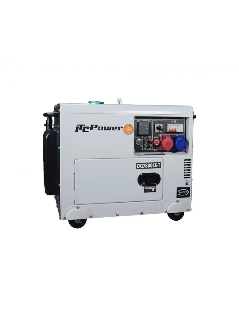 Generador eléctrico insonorizado ITC Power DG7800SET | Diésel