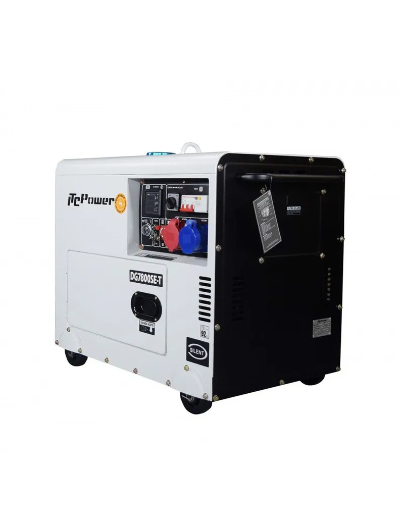 Generador eléctrico insonorizado ITC Power DG7800SET | Diésel