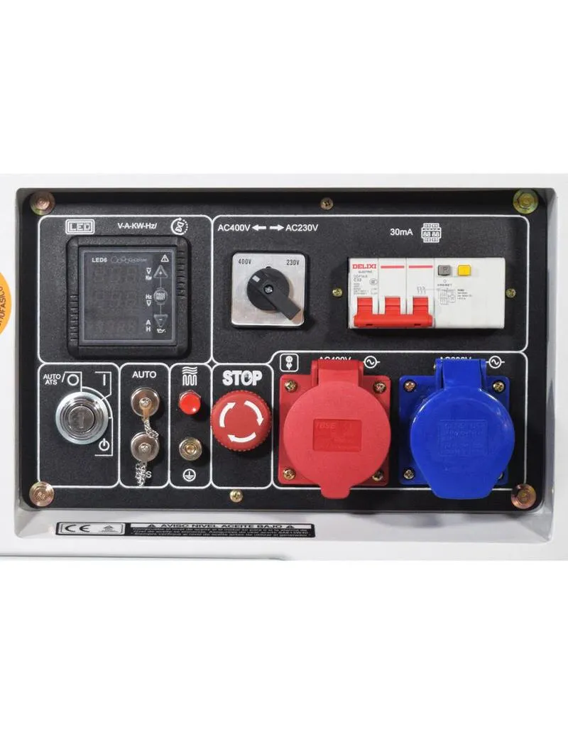 Generador eléctrico insonorizado ITC Power DG7800SET | Diésel