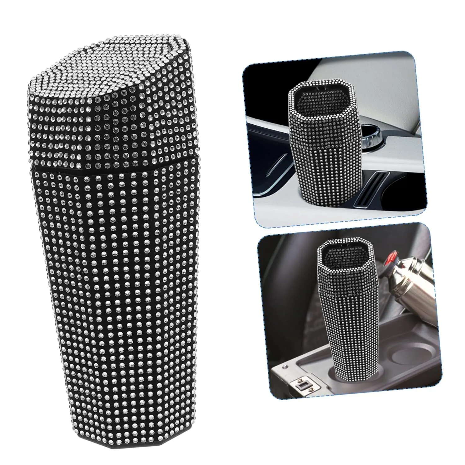 GLEAVI 5 Piezas Bote De Basura Del Coche Titulares Basura Del Baño Portavasos Para Basura De Coche Esponja De Coche Contenedor D