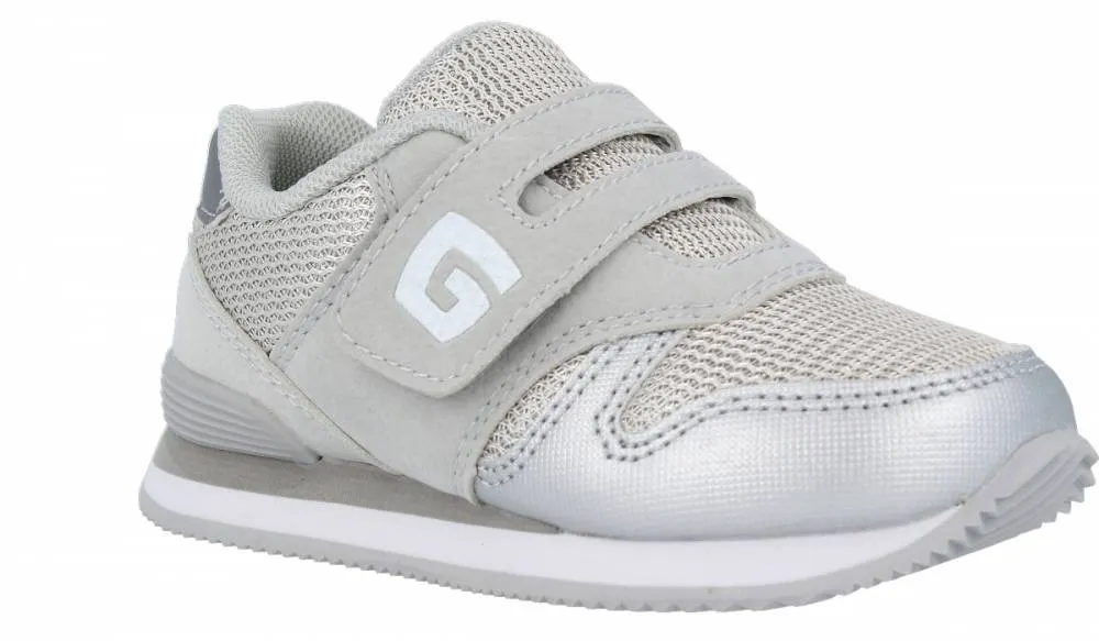 GORILA  DEPORTIVA NIñOS GRIS PLATA VELCRO