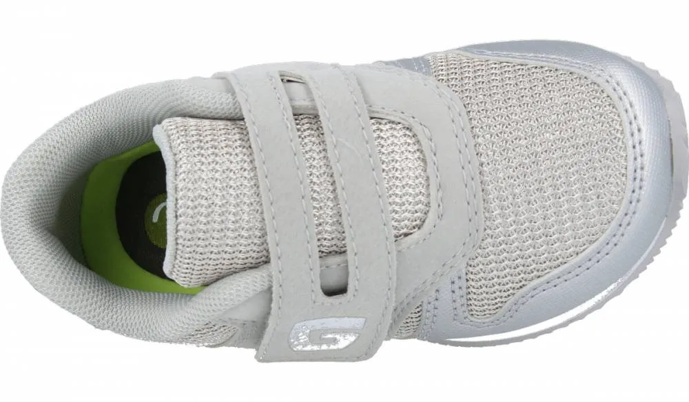 GORILA  DEPORTIVA NIñOS GRIS PLATA VELCRO