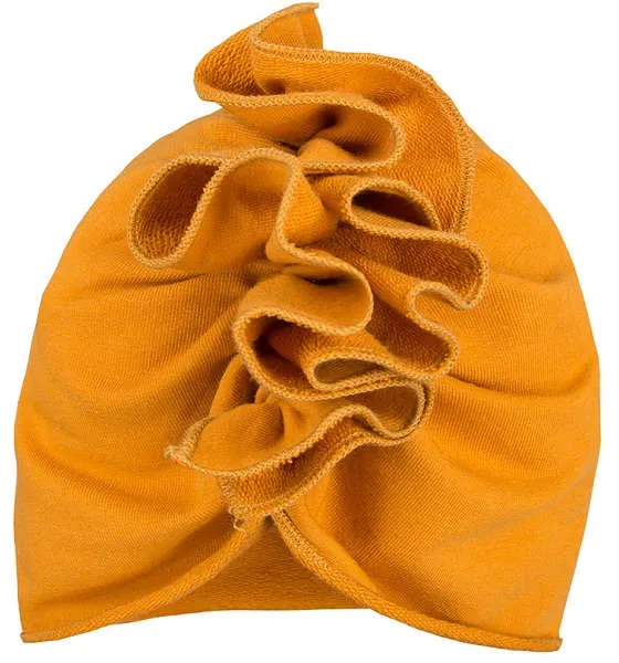 Gorro turbante color miel colección Simply Comfy
