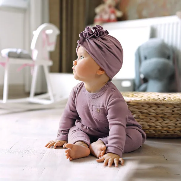 Gorro turbante lavanda colección Simply Comfy