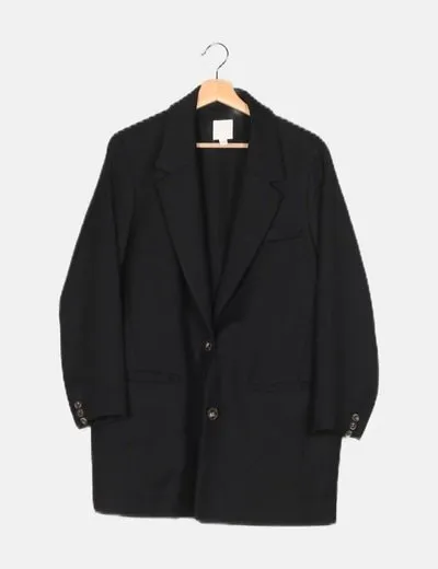 H&M Abrigo básico negro