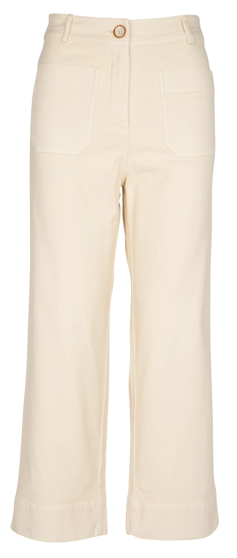 HUDPEACH  PANTALóN RECTO DE MEZCLA DE ALGODóN EN BEIGE