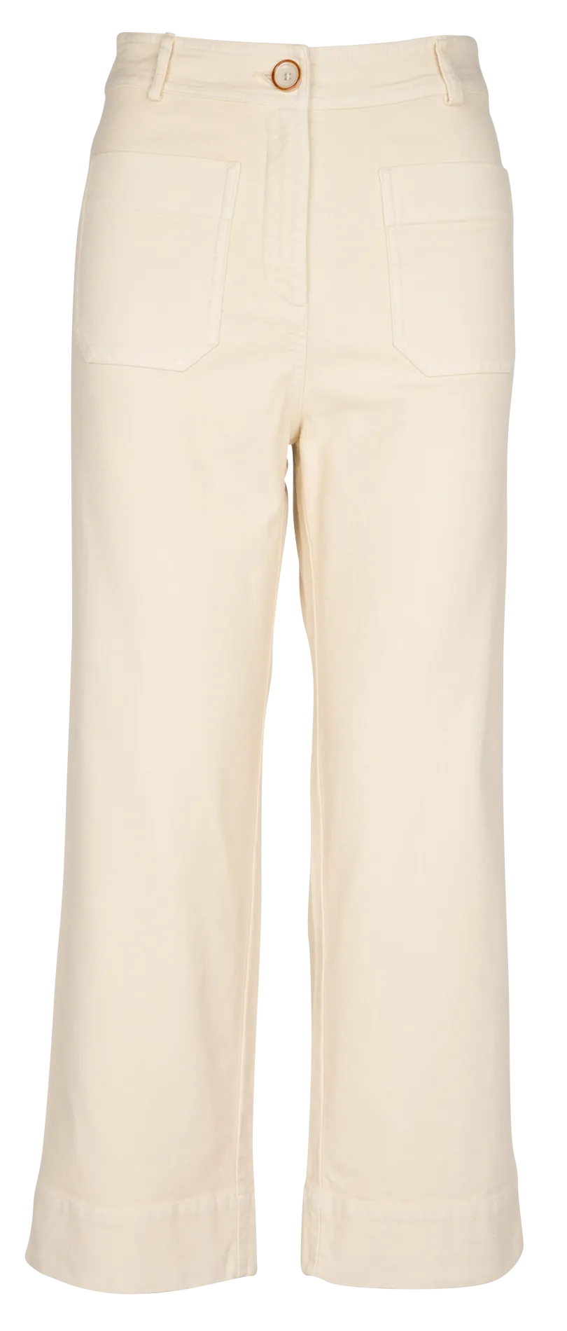 HUDPEACH  PANTALóN RECTO DE MEZCLA DE ALGODóN EN BEIGE