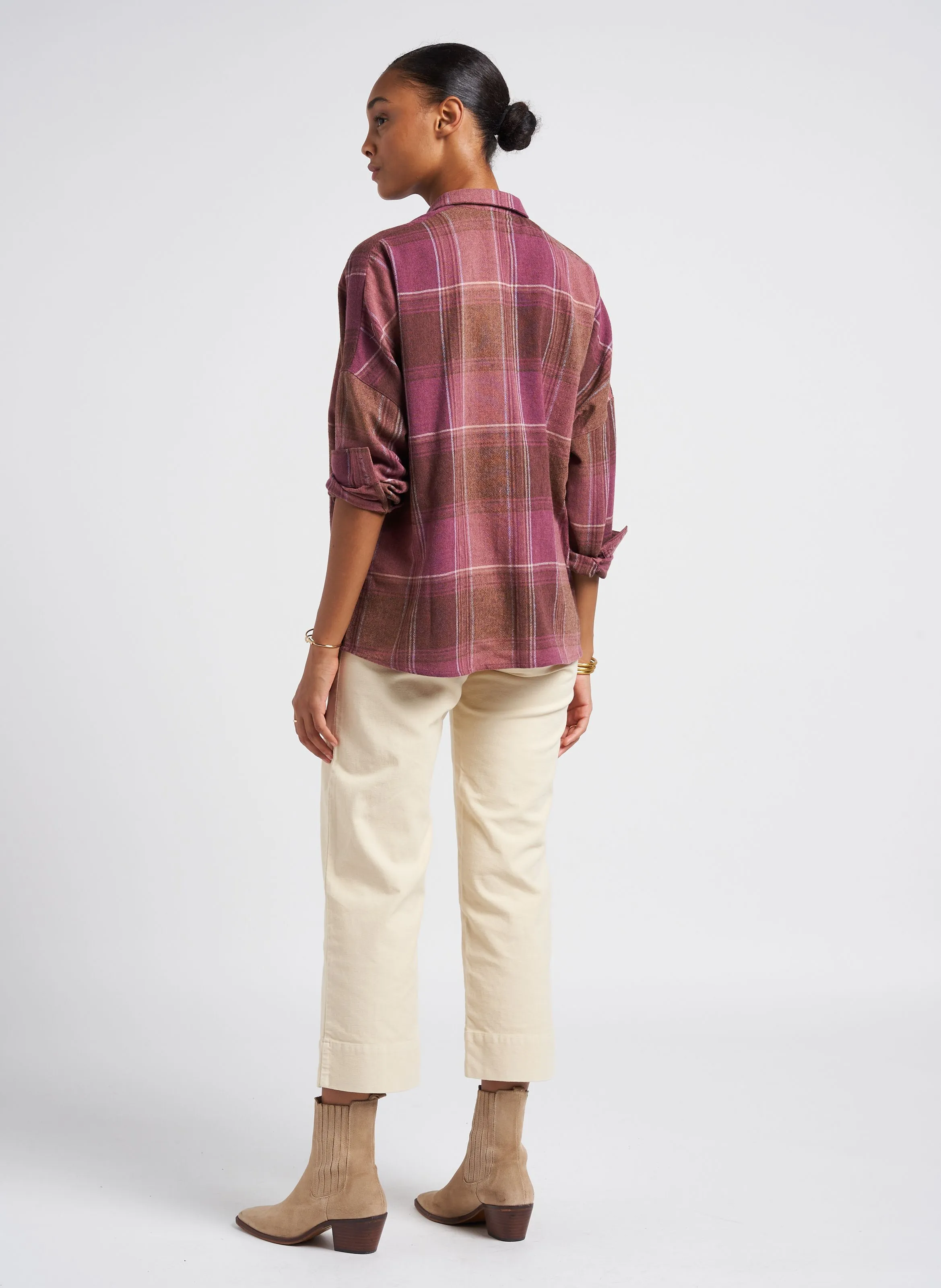 HUDPEACH  PANTALóN RECTO DE MEZCLA DE ALGODóN EN BEIGE