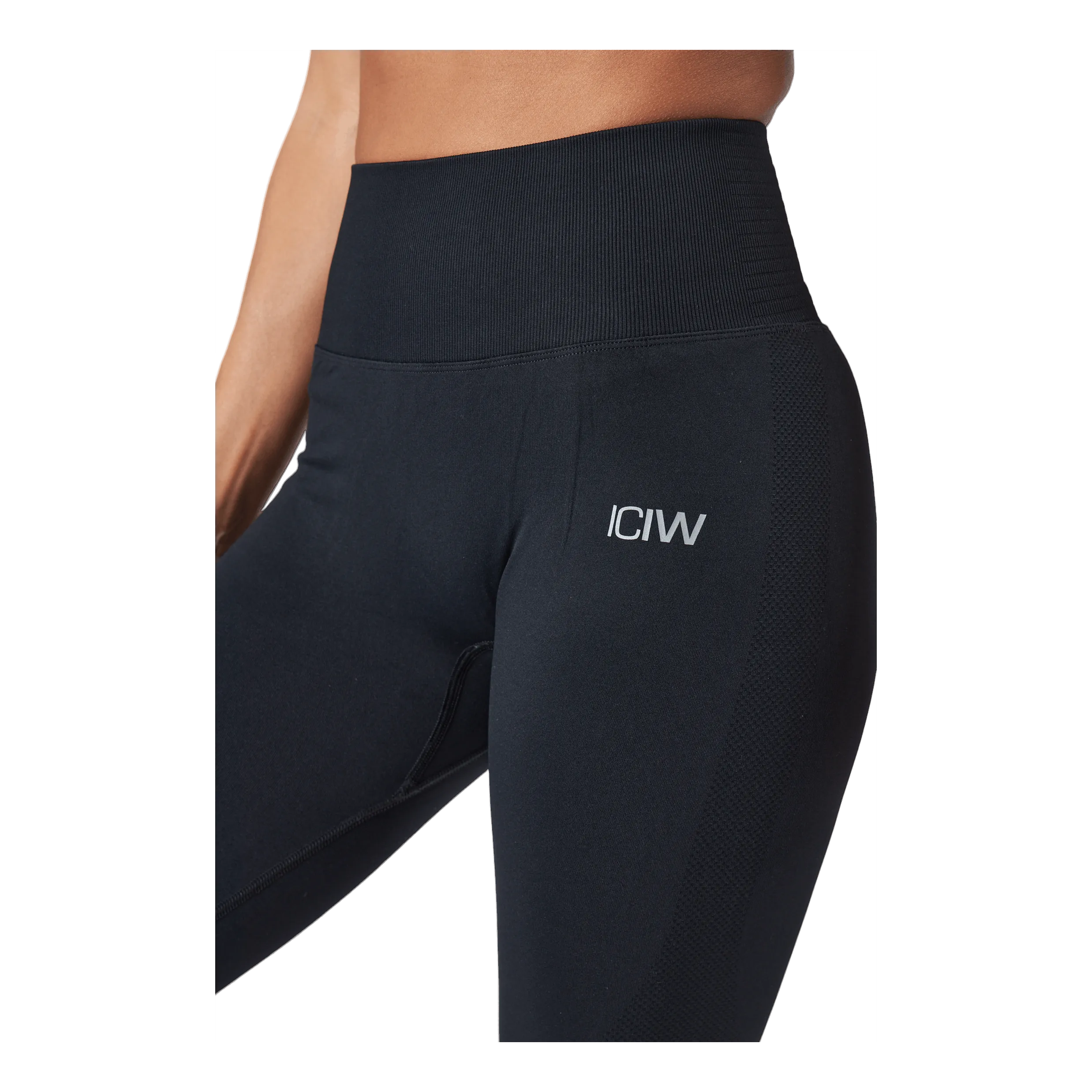 Icaniwill Define Seamless Scrunch Tights Black