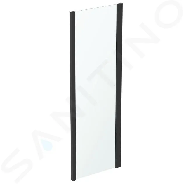 IDEAL STANDARD CONNECT 2  MAMPARA FIJA LATERAL PARA DUCHA 80 CM, NEGRO/CRISTAL TRANSPARENTE K9299V3
