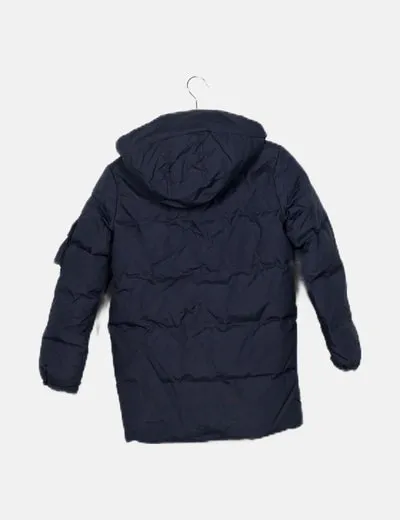 Jack & Jones Abrigo azul largo