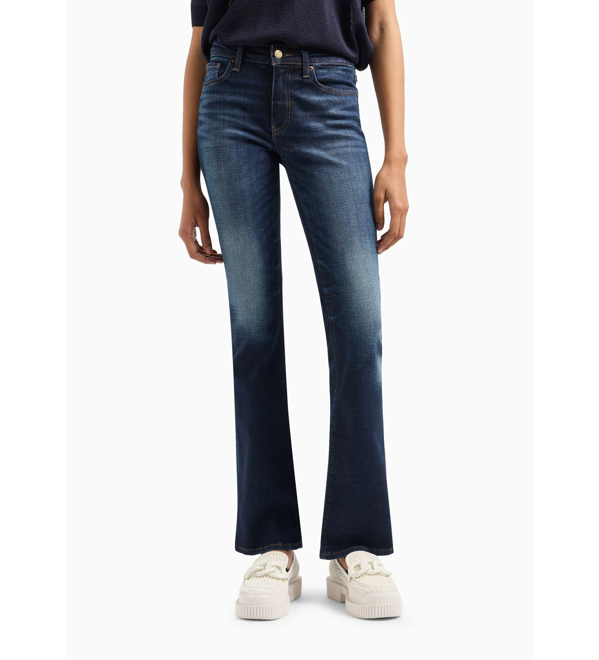 Jeans 5 tasche azul oscuro