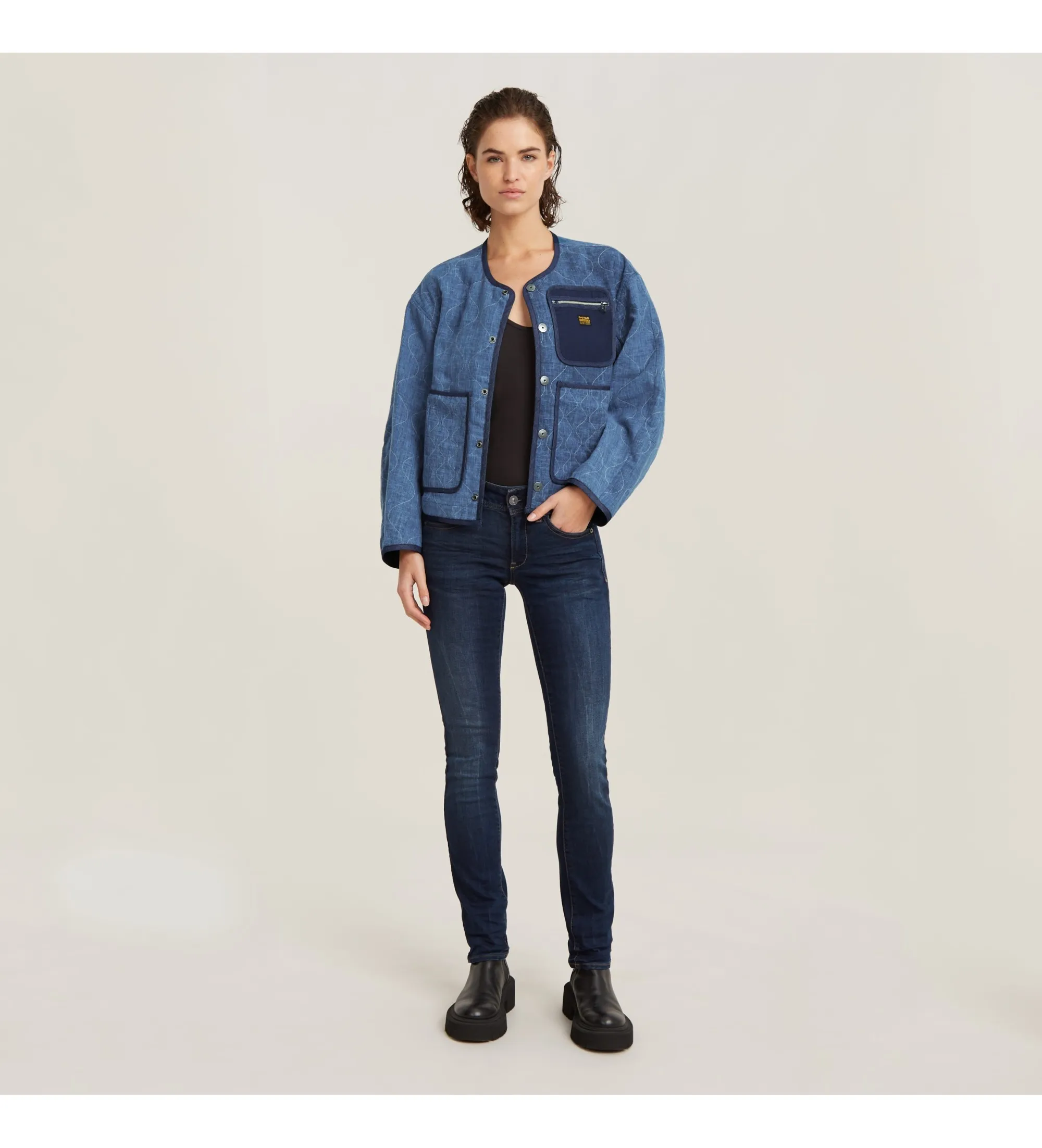 Jeans Midge Straight azul