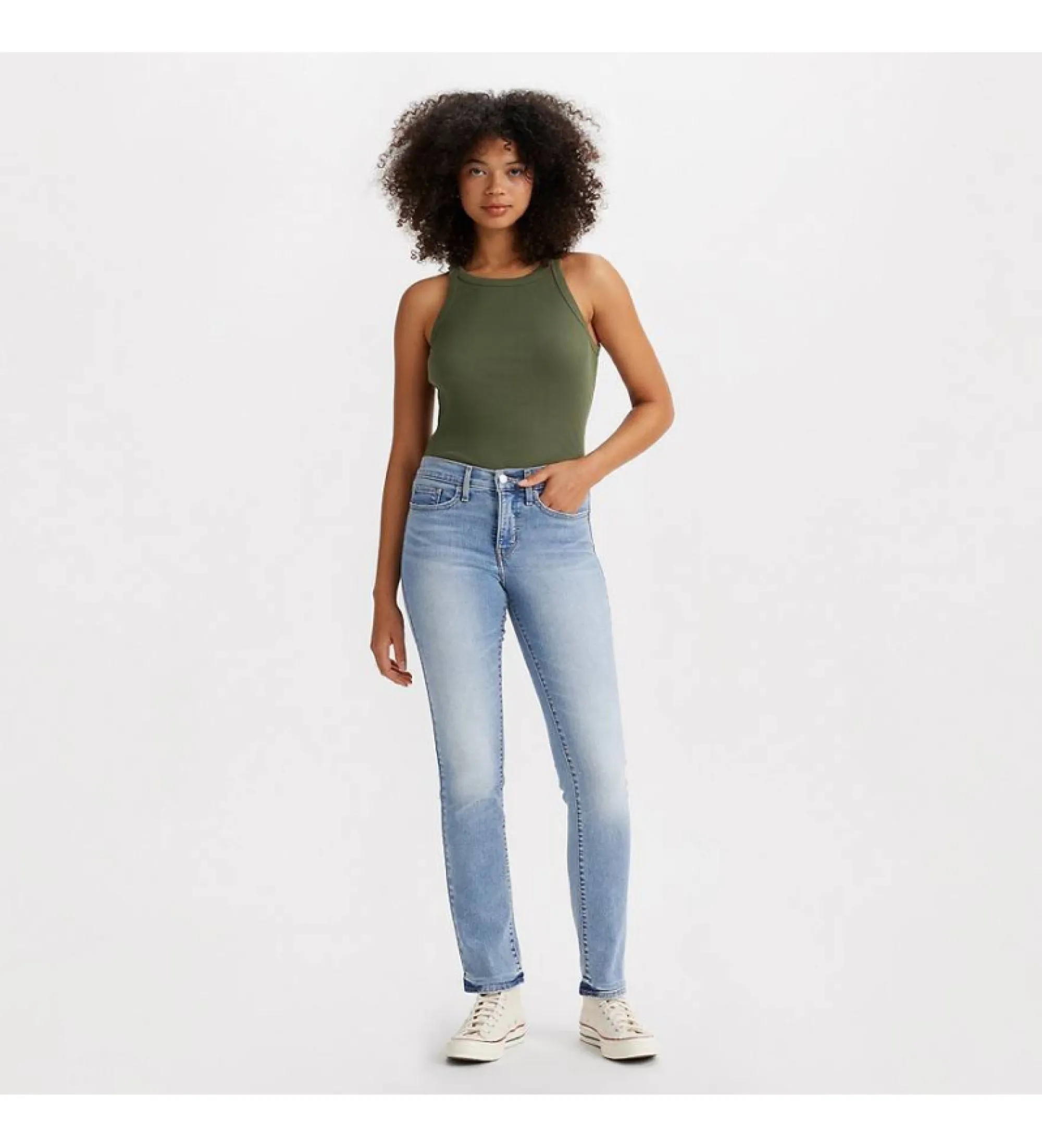 Jeans rectos moldeadores 314 azul