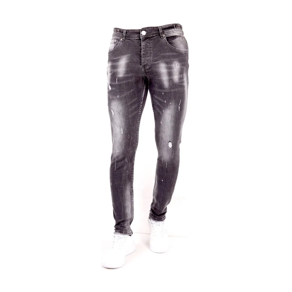 Jeans Rotos Salpicaduras Pintura