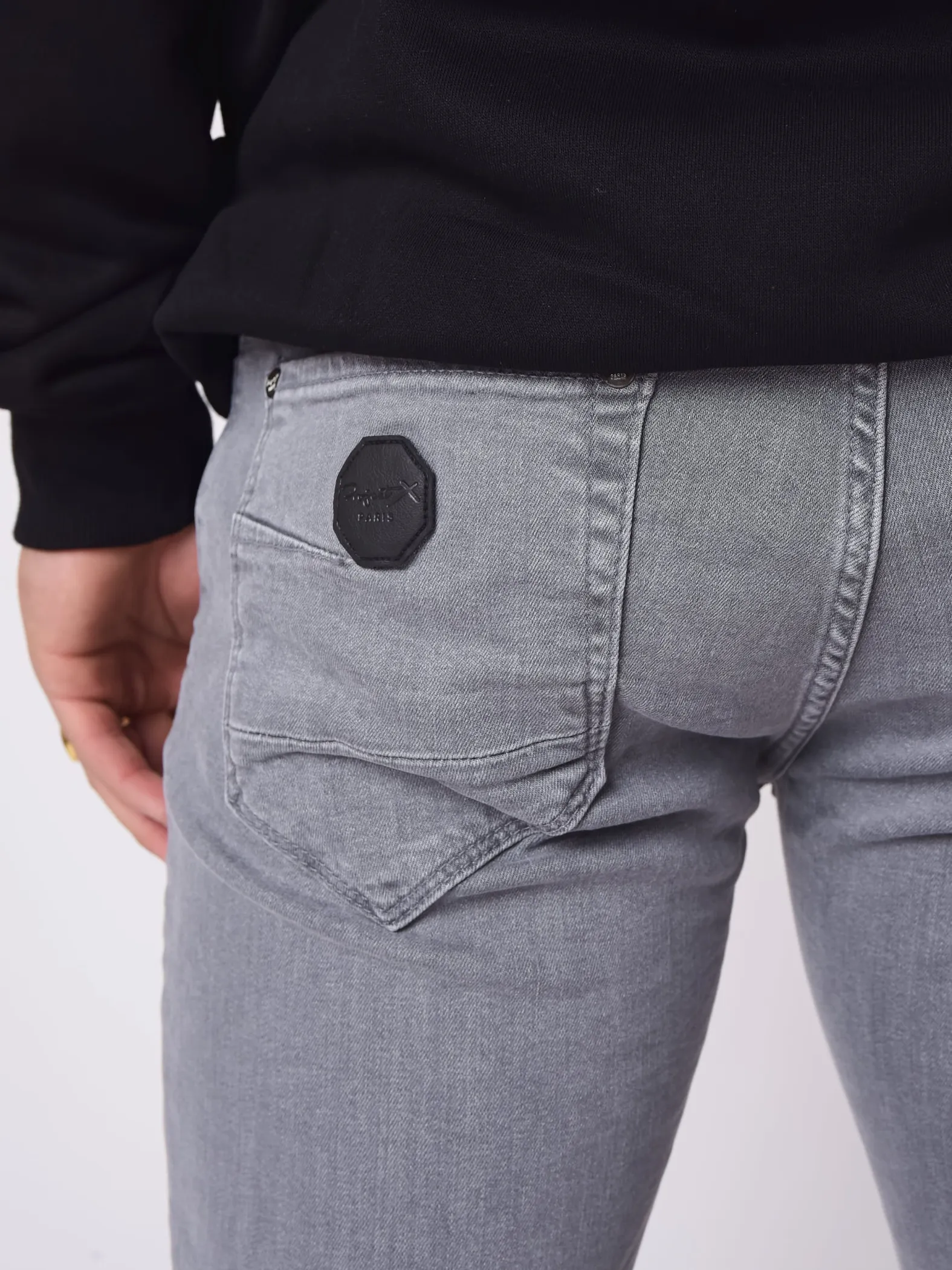 Jeans Slim Basic Gris