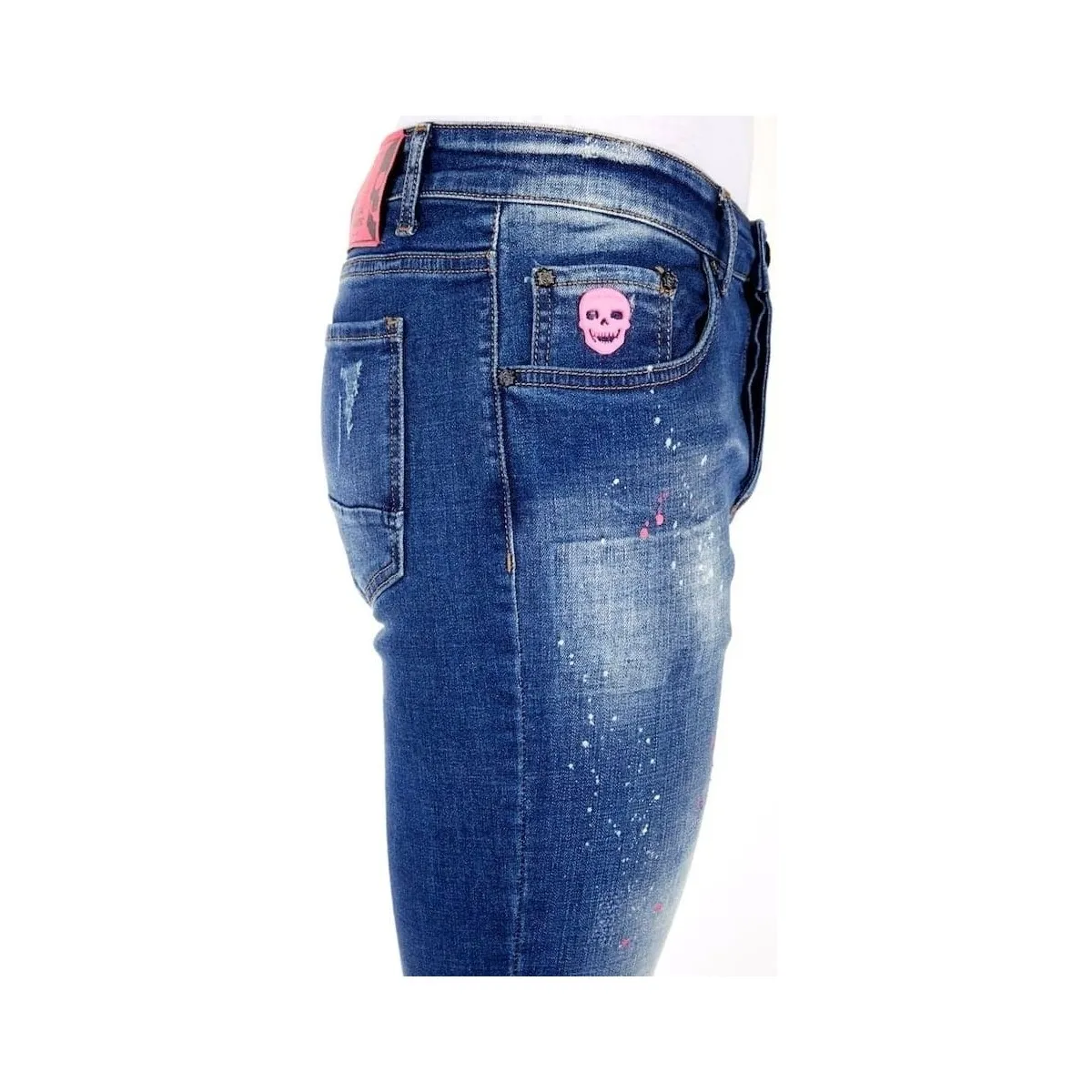 Jeans Slim Salpicaduras Pintura