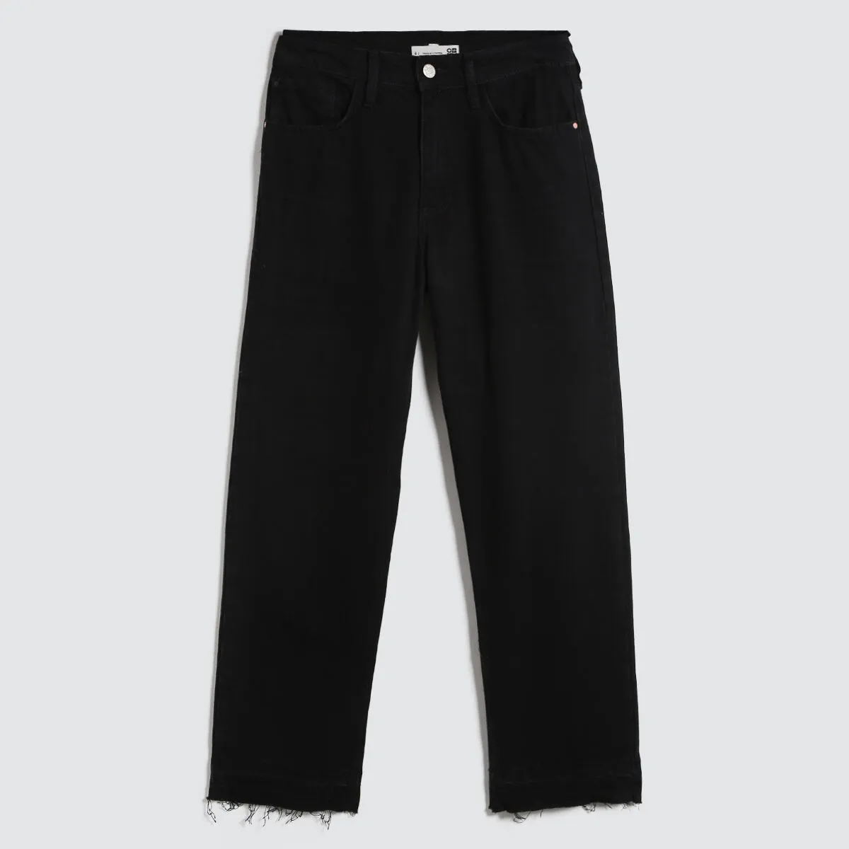 Jeans Straight Tono Negro