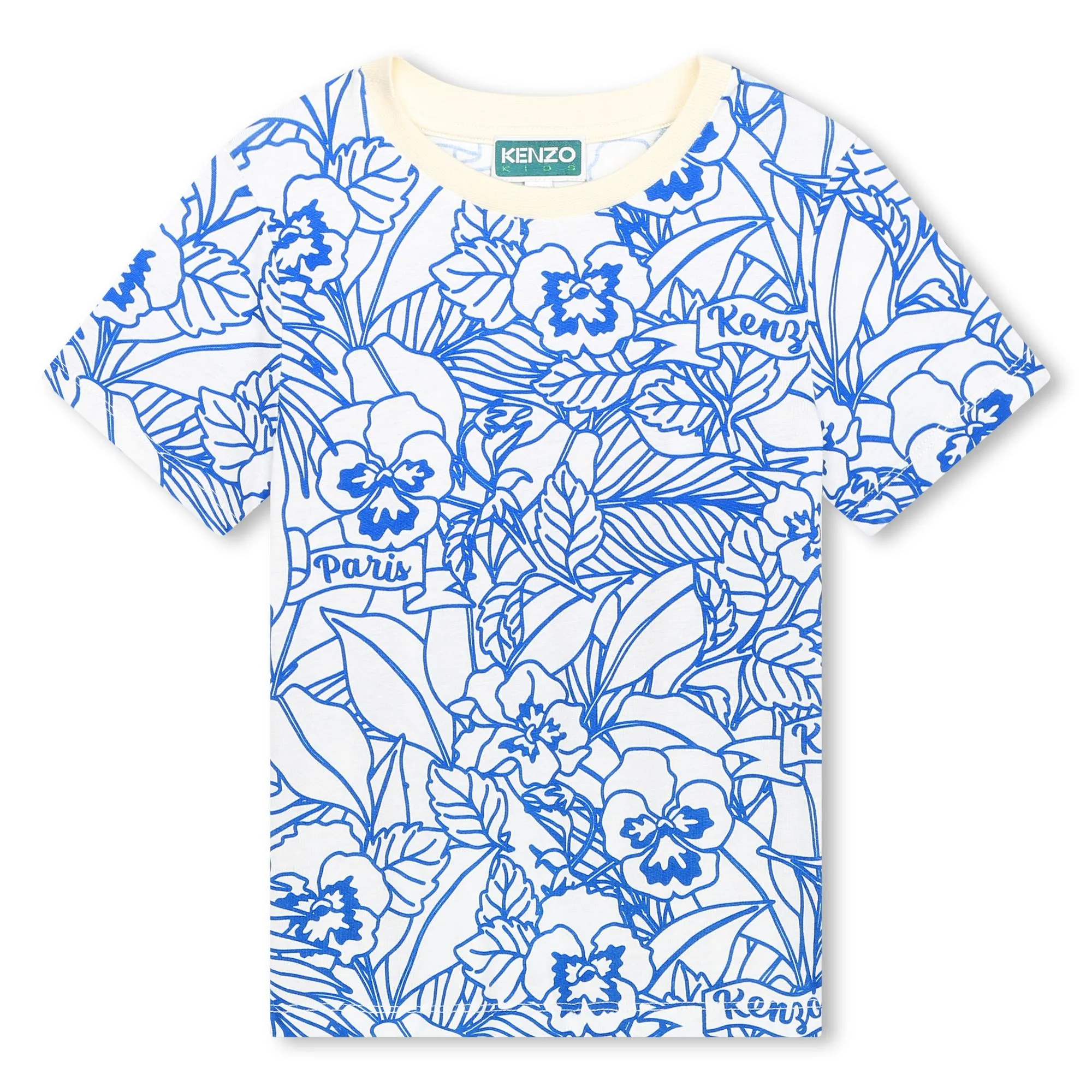 KENZO KIDS Camiseta de algodón estampada