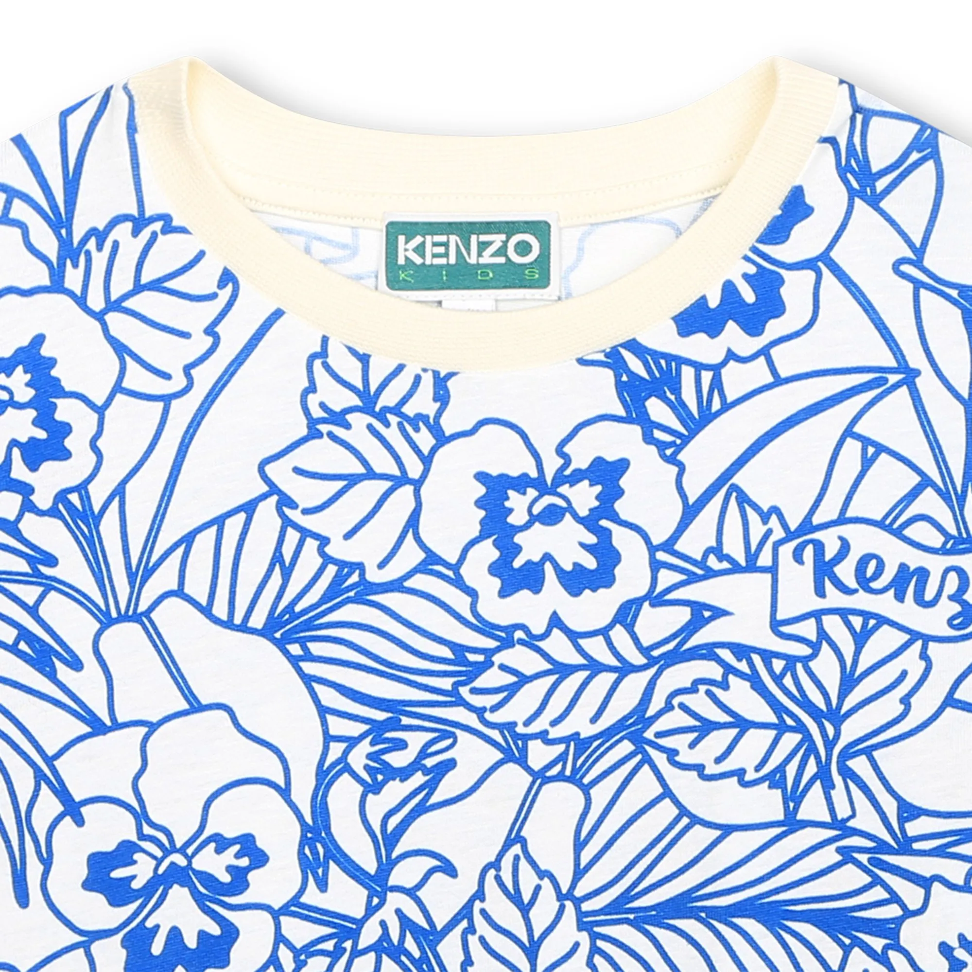 KENZO KIDS Camiseta de algodón estampada