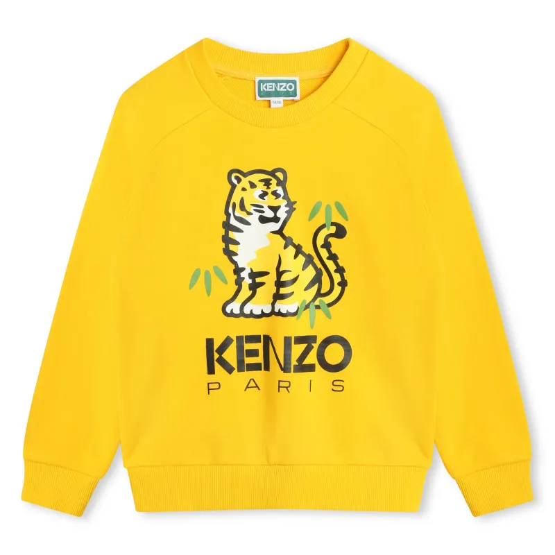 KENZO KIDS Sudadera de muletón de algodón
