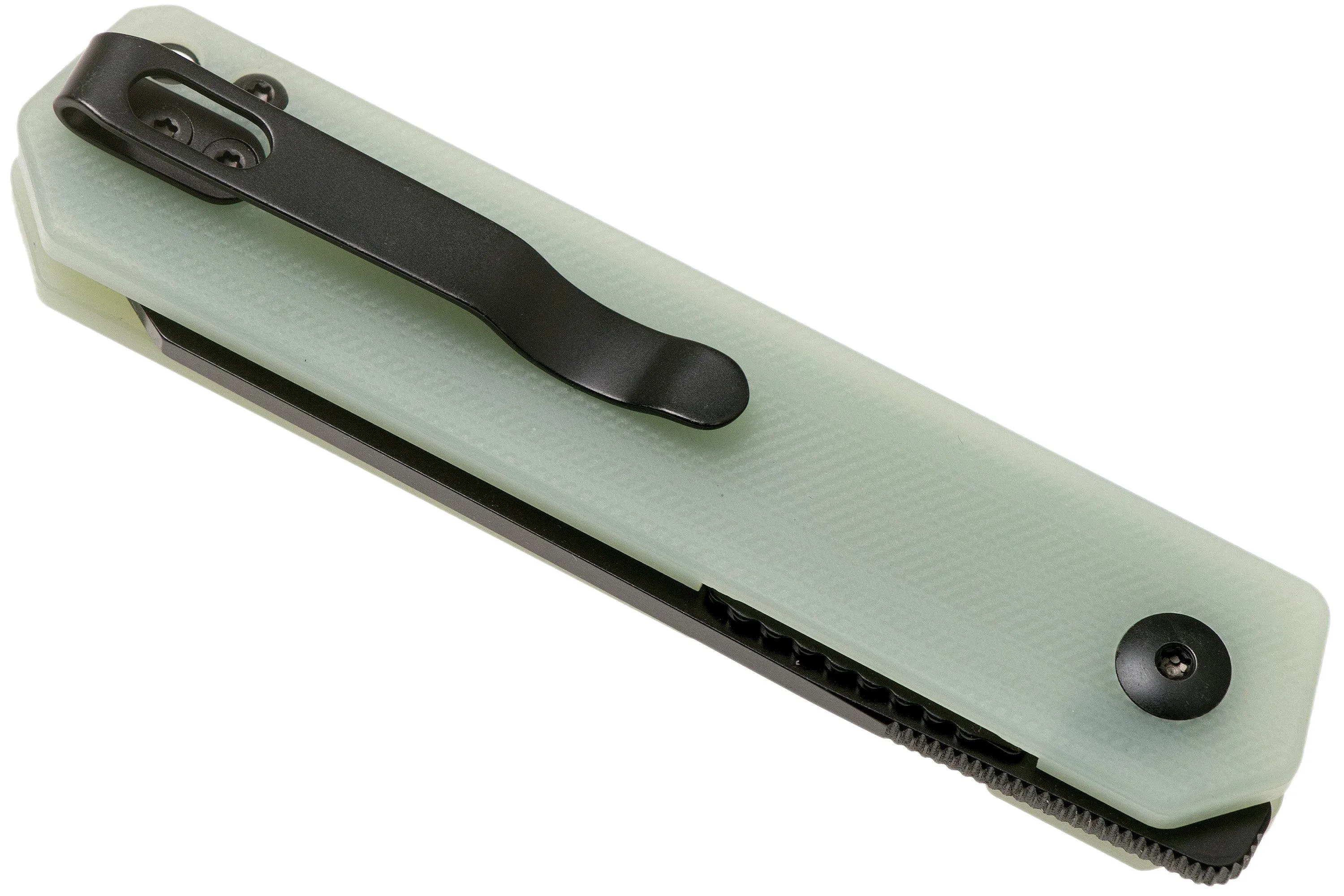 Kizer Converse V3595C1 Black 154CM, Transparent Jade G10, navaja, diseño Azo
