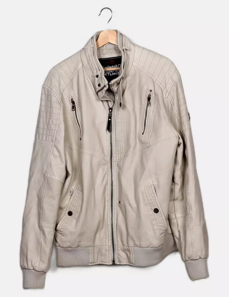 Koroshi Chaqueta biker Polipiel