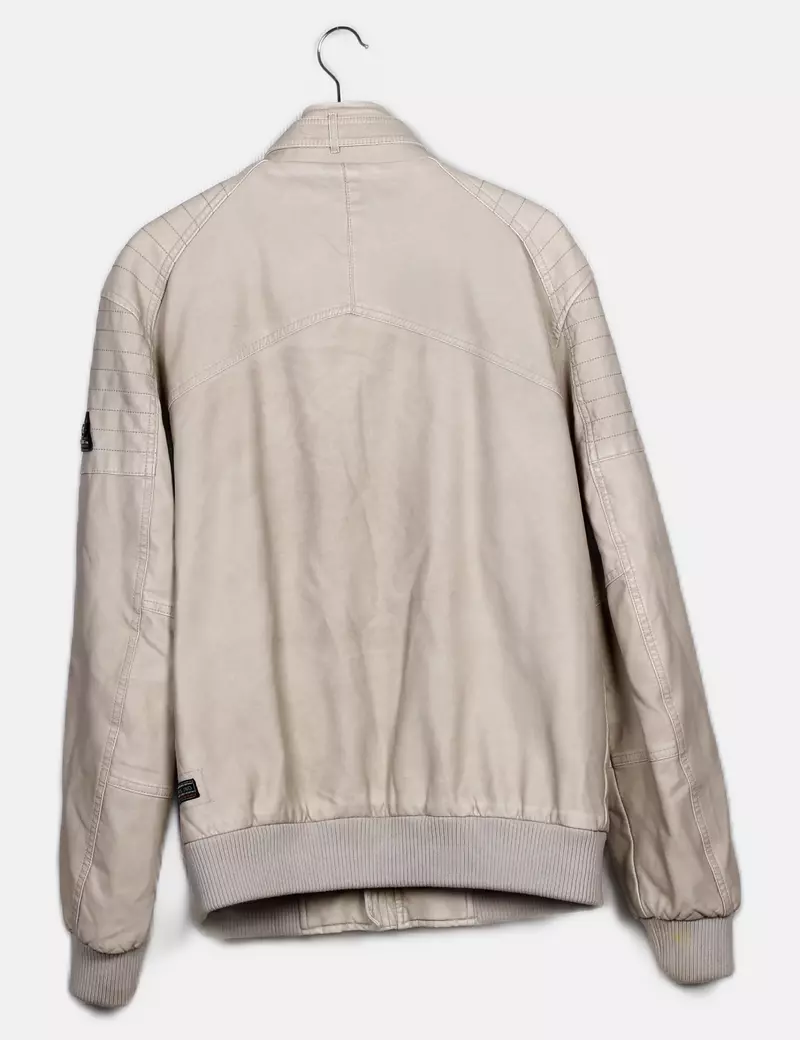 Koroshi Chaqueta biker Polipiel