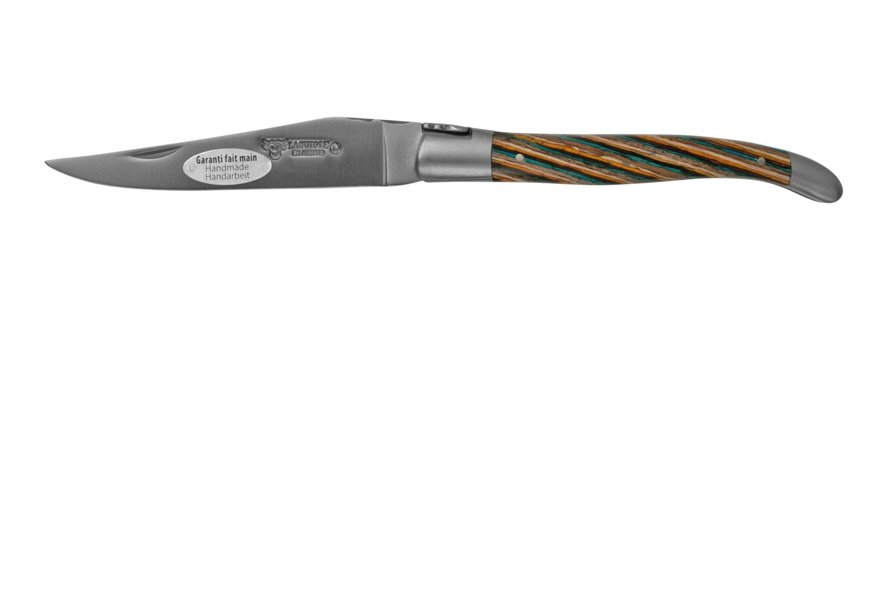 Laguiole en Aubrac Samba Brown L0212SAMIF madera de samba marrón, mate, 12 cm