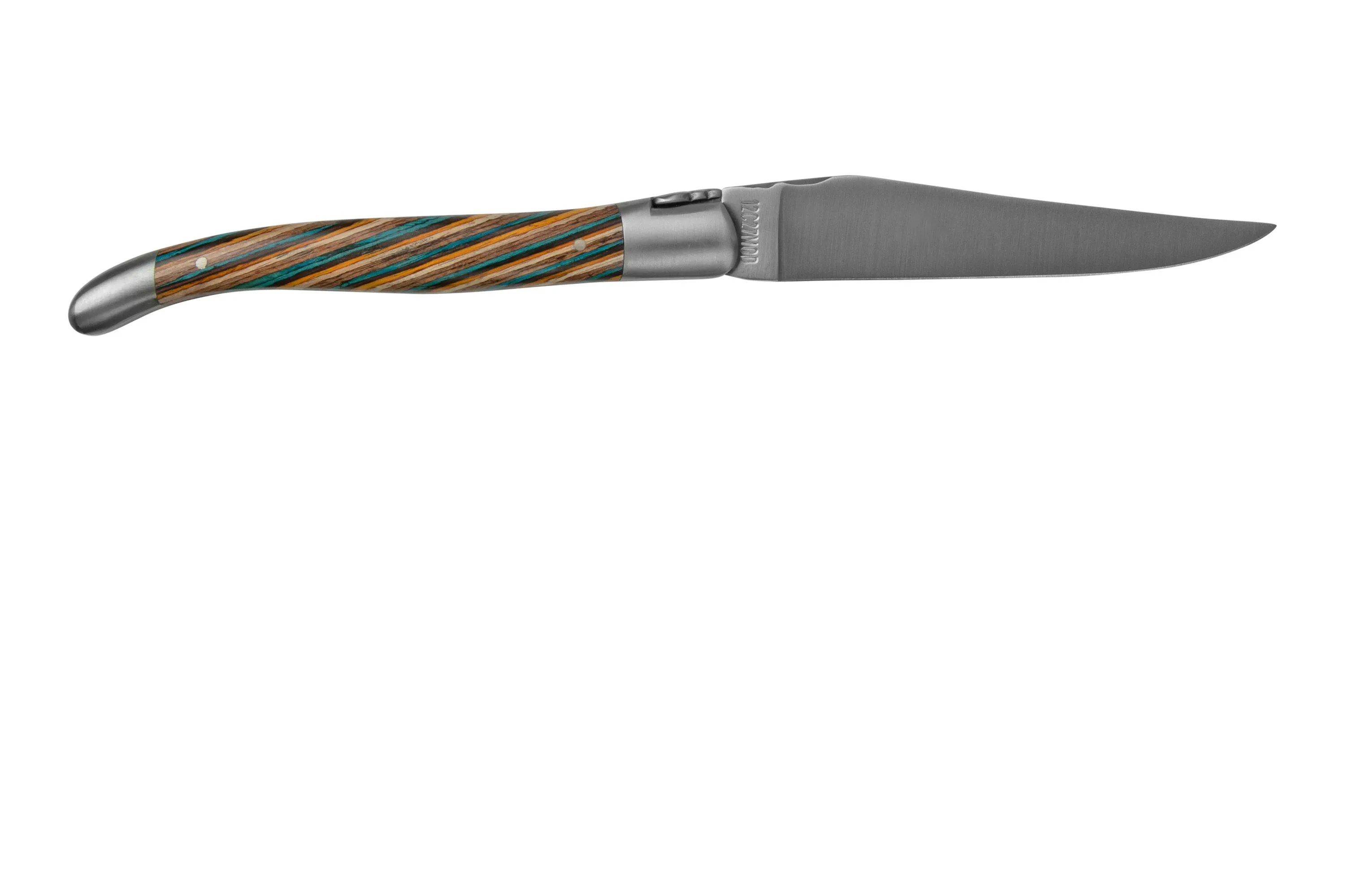Laguiole en Aubrac Samba Brown L0212SAMIF madera de samba marrón, mate, 12 cm