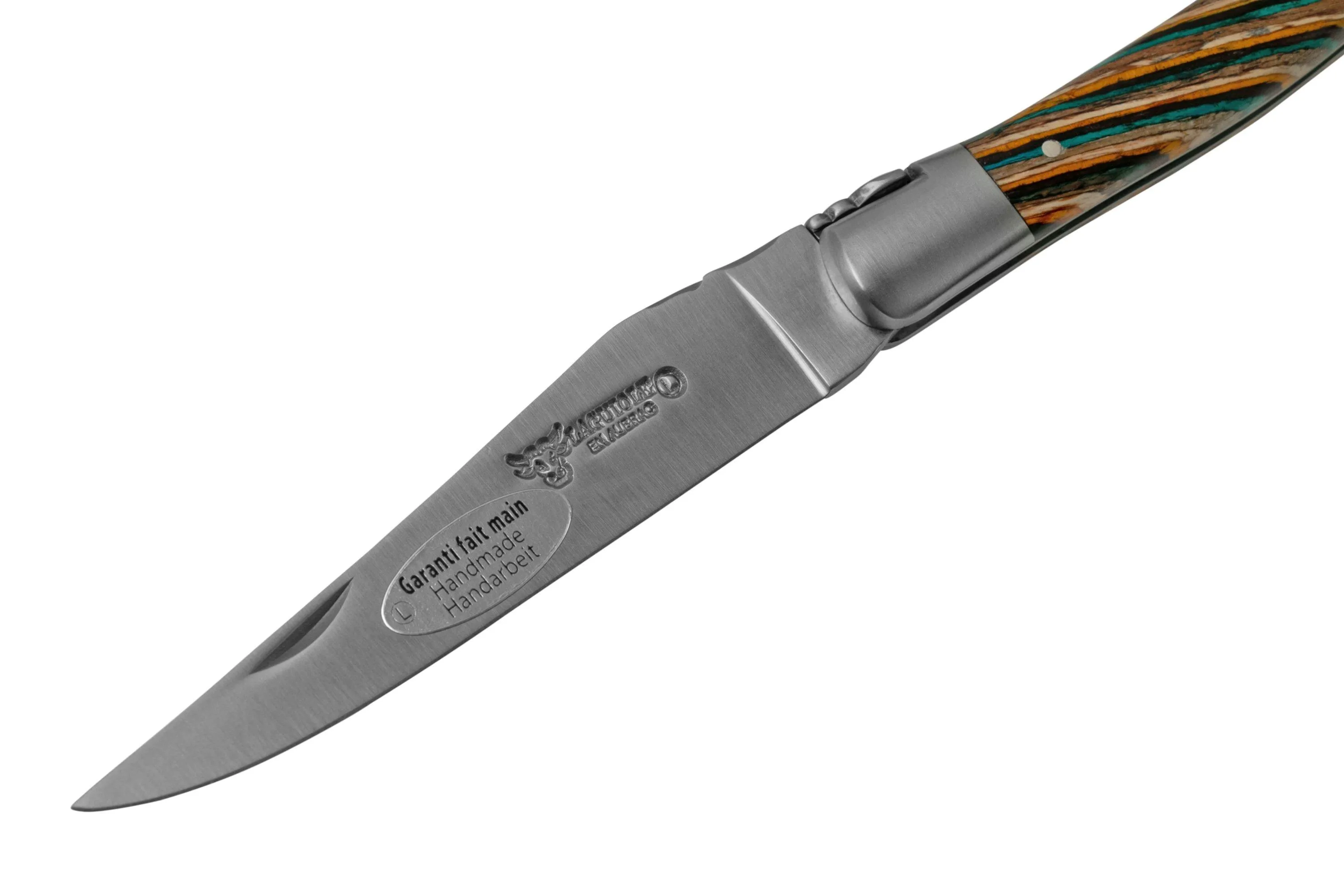 Laguiole en Aubrac Samba Brown L0212SAMIF madera de samba marrón, mate, 12 cm