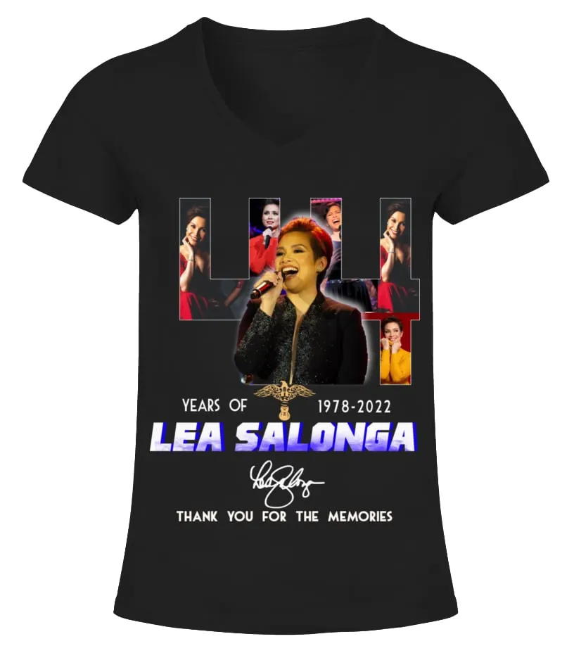 LEA SALONGA 44 YEARS OF 19782022 CAMISETA CUELLO PICO MUJER