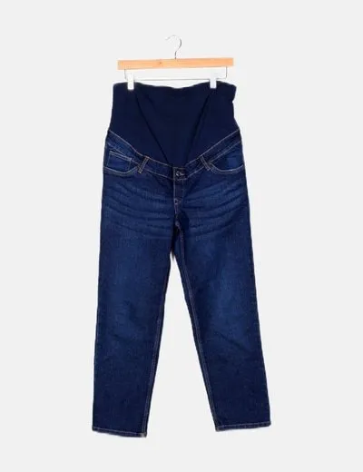 Lefties Jeans denim premamá azul
