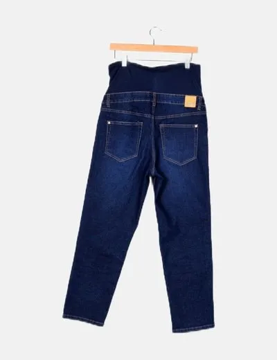 Lefties Jeans denim premamá azul