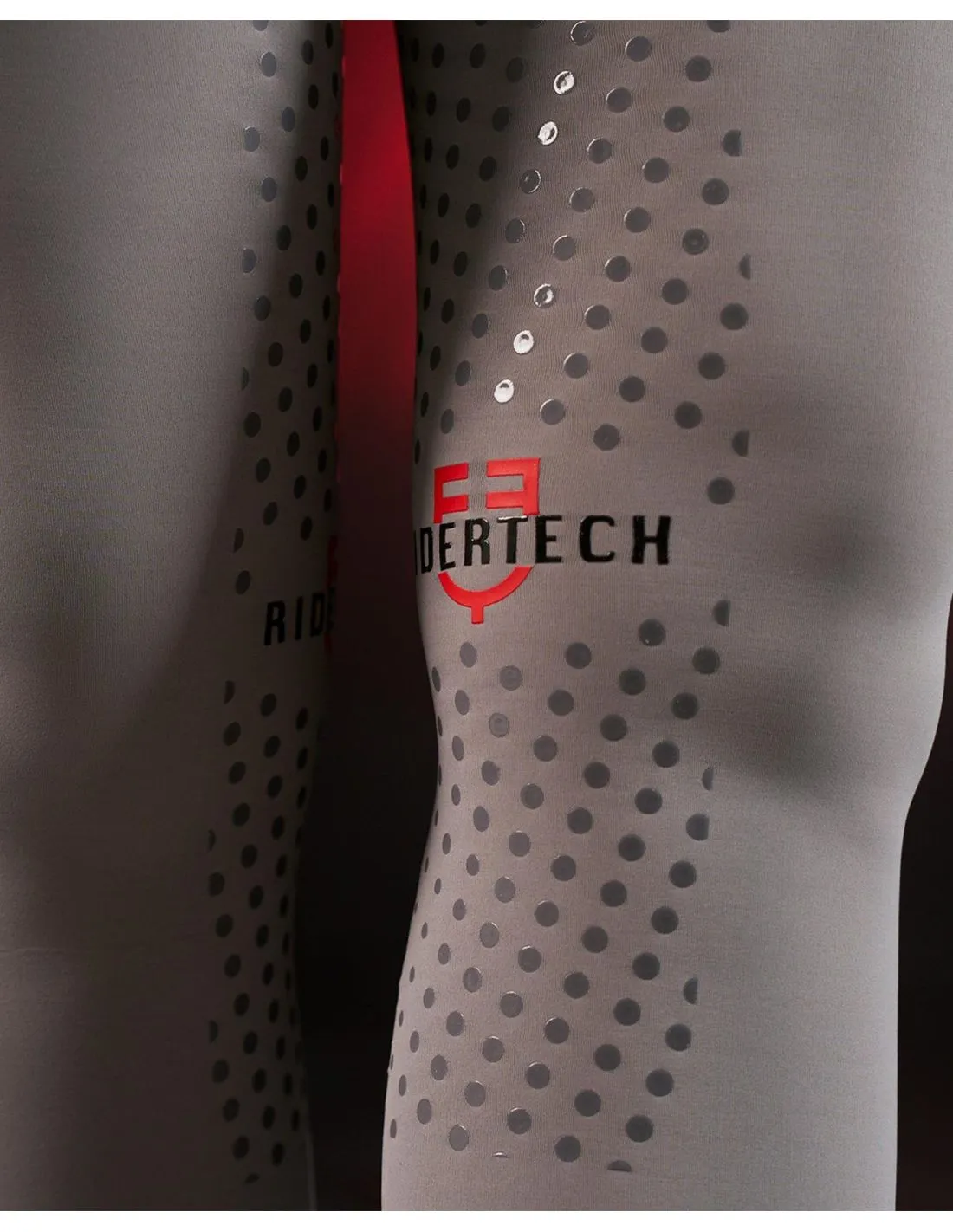 Leggings Con Agarre Completo Mujer Equestro Ridertechnology Gris