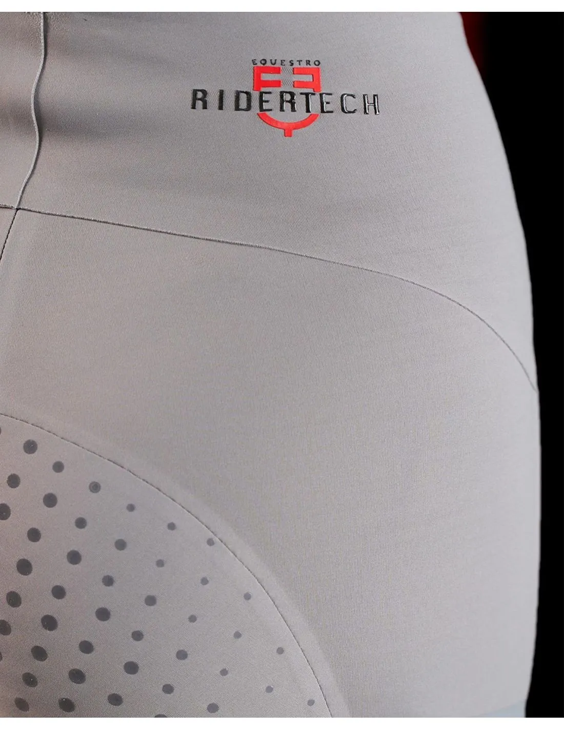 Leggings Con Agarre Completo Mujer Equestro Ridertechnology Gris