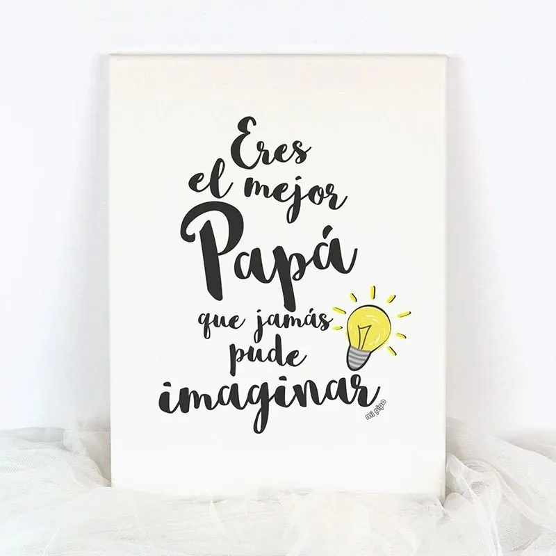 Lienzo Eres el mejor Papá