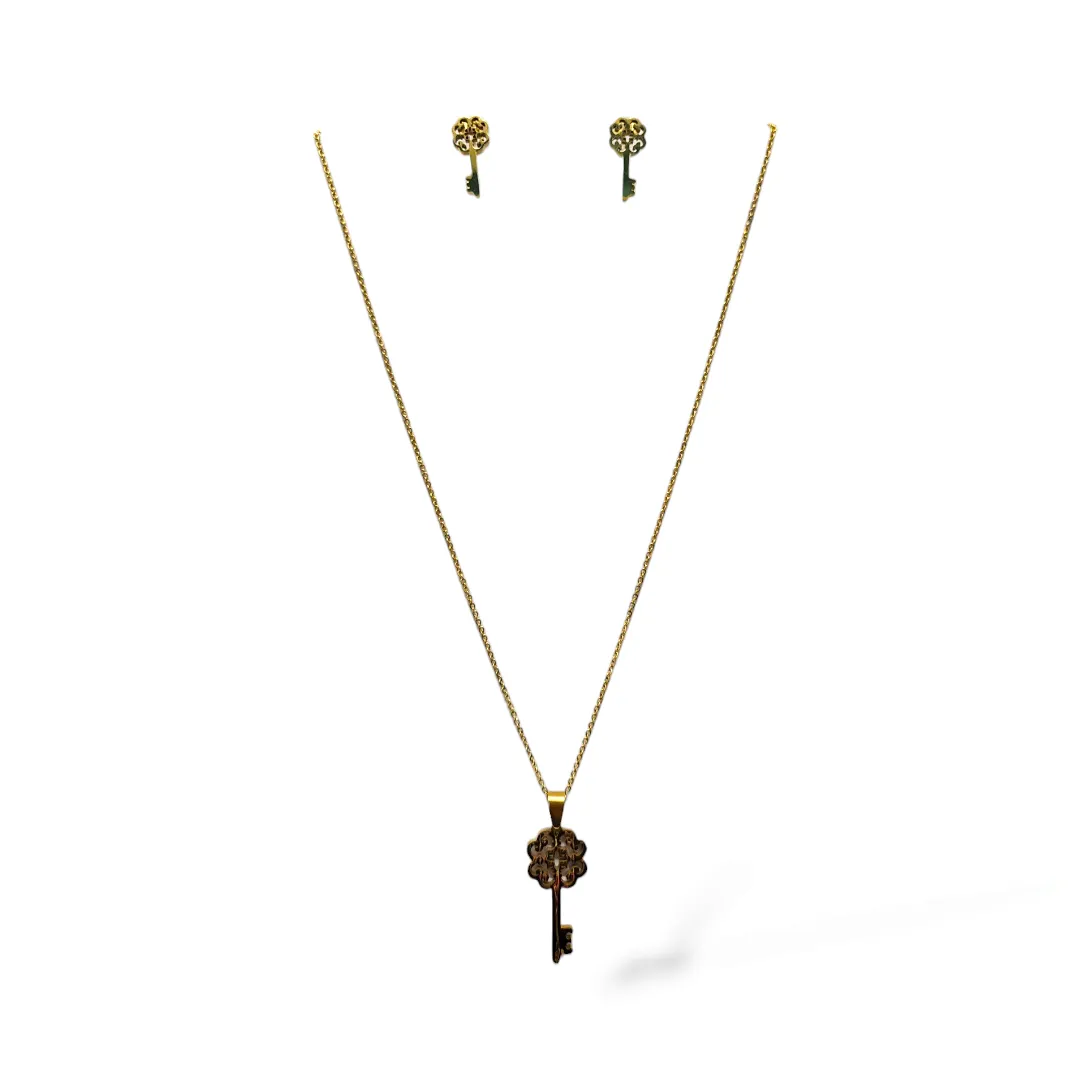 Llaves juego de collar y aretes